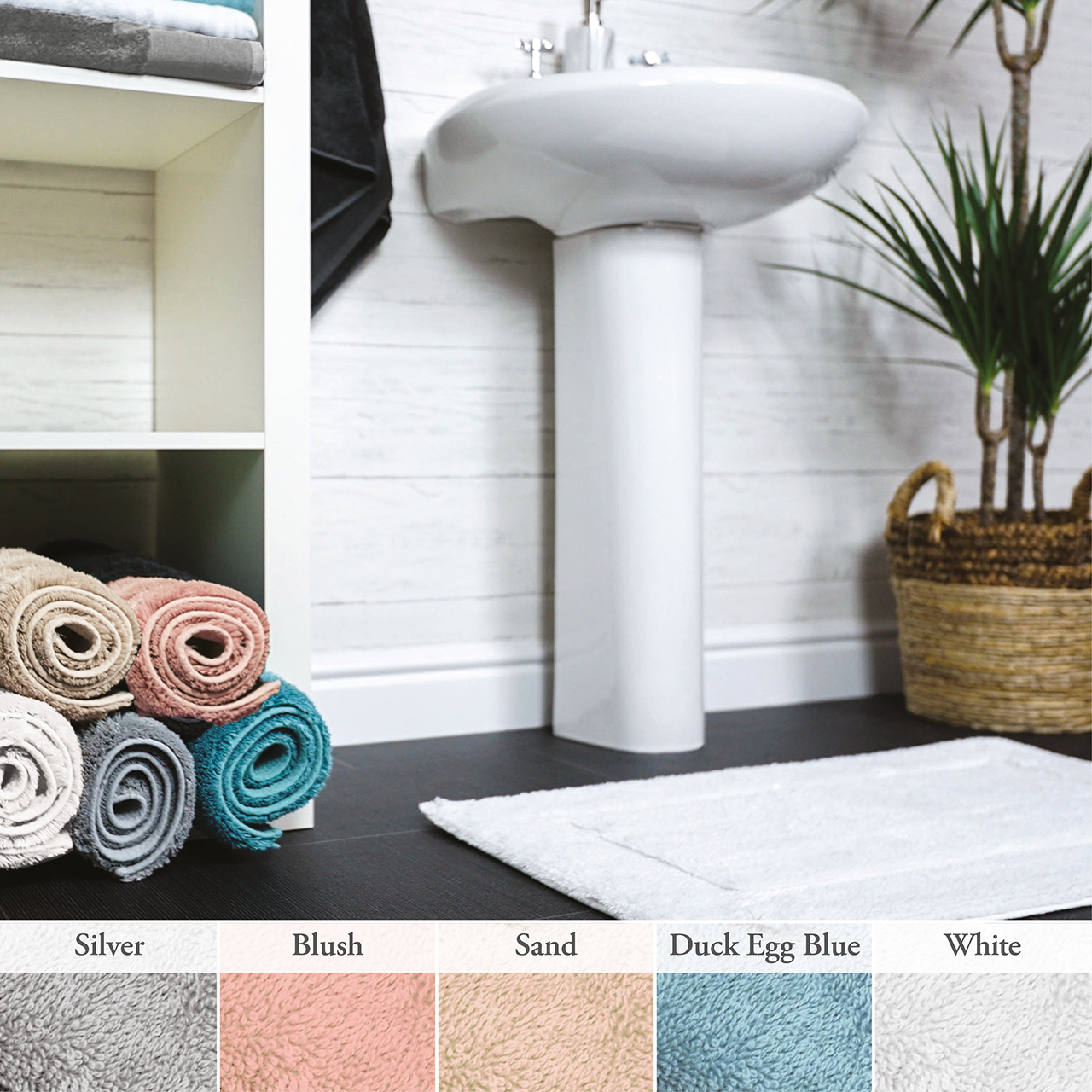 White Bamboo Bath Mat Scott's of Stow