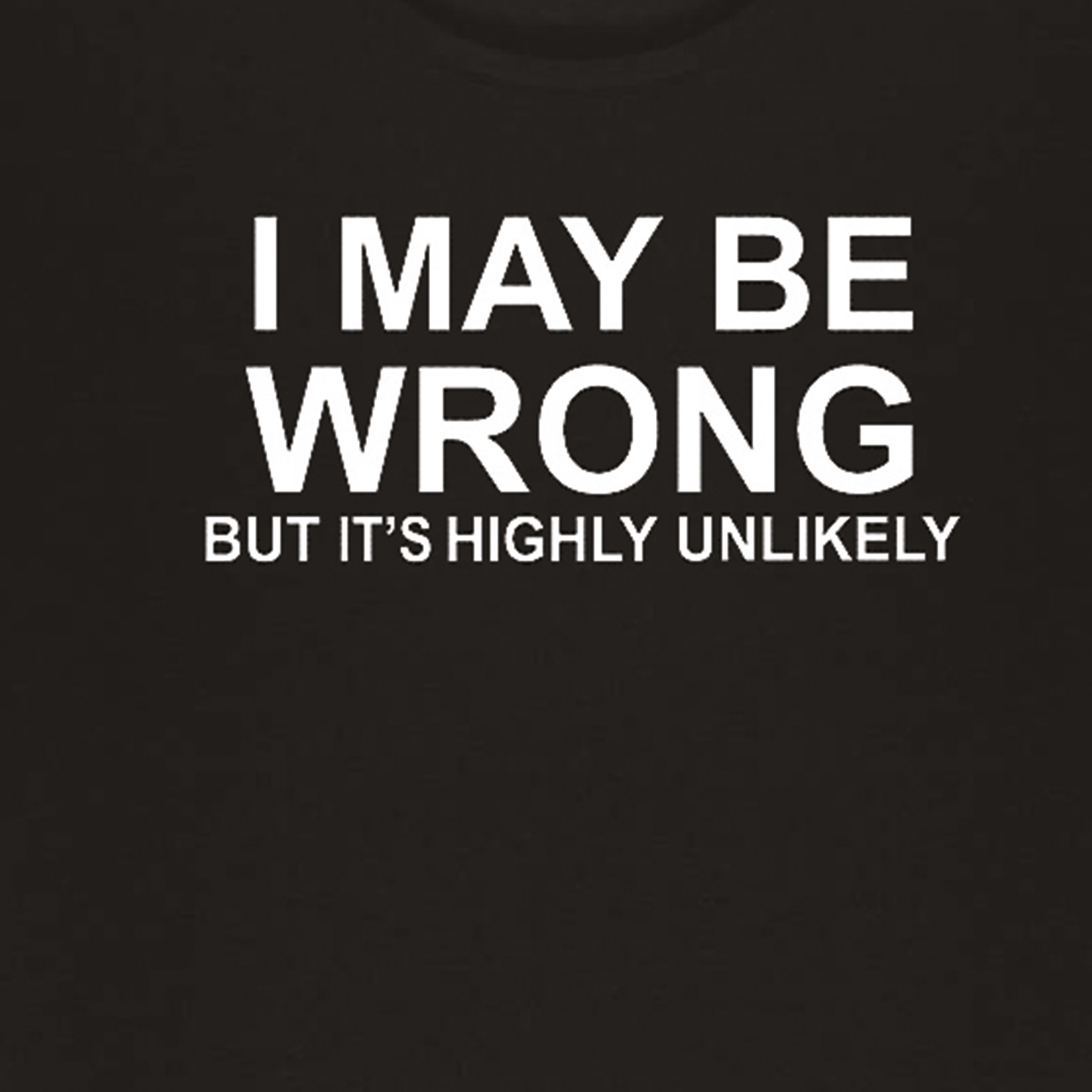 T-shirt - I May be Wrong But its Highly Unlikely