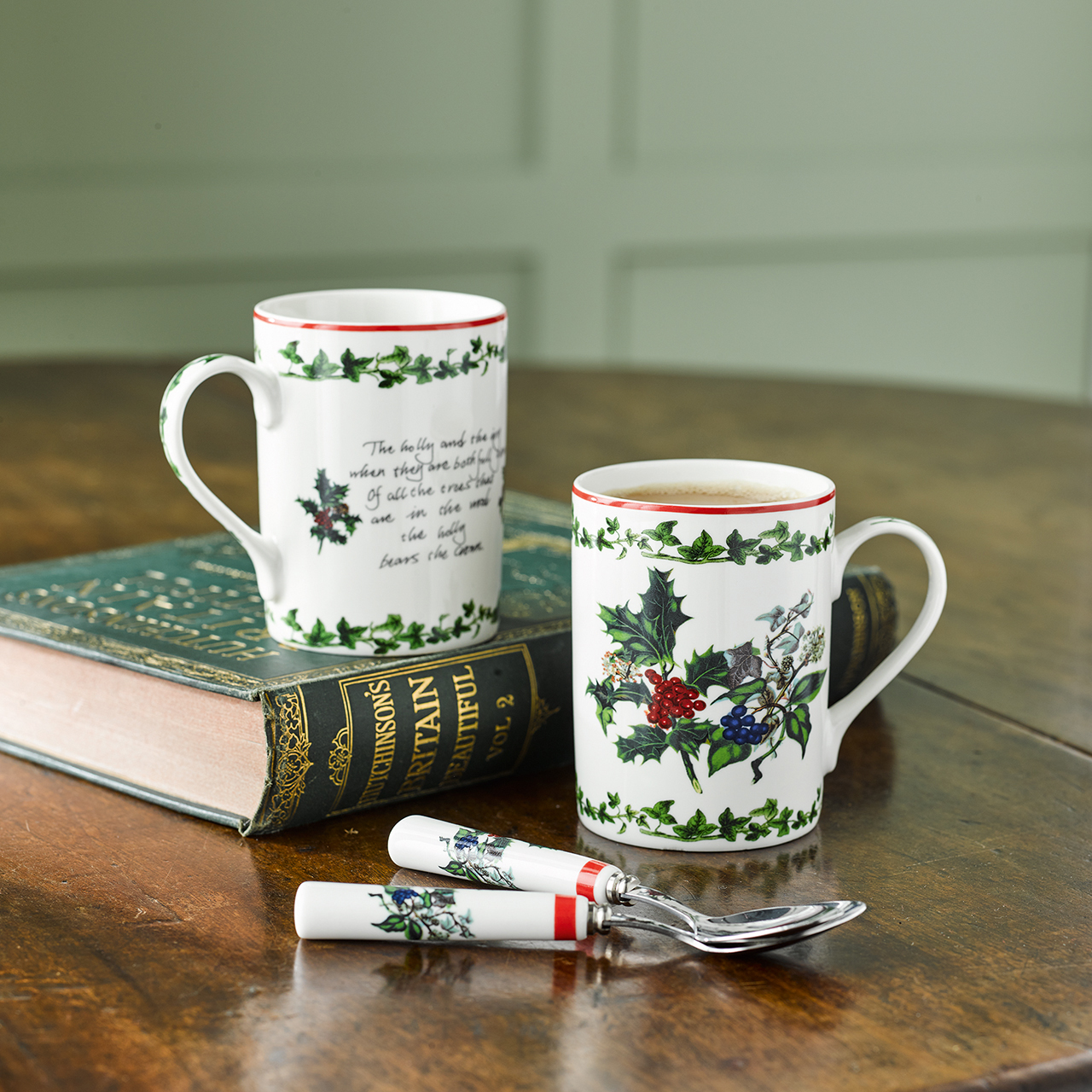 Portmeirion® Holly & Ivy Mug and Spoon Set