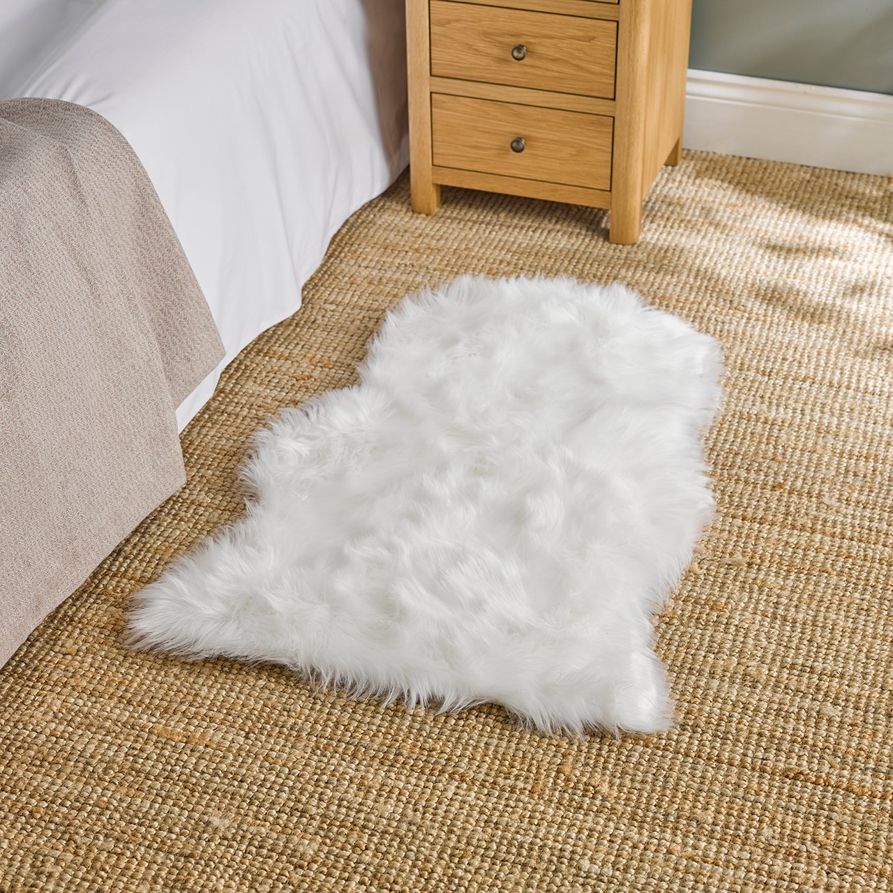 Faux Sheepskin Fur Rug