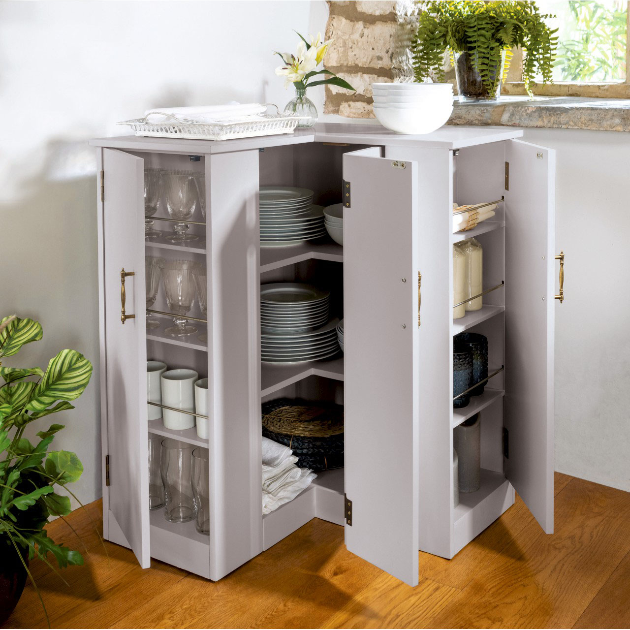 Winchcombe® L-Shaped Corner Storage Cabinet