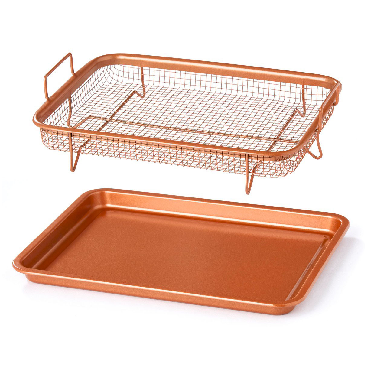 2-in-1 Copper Crisping Air Fry Tray