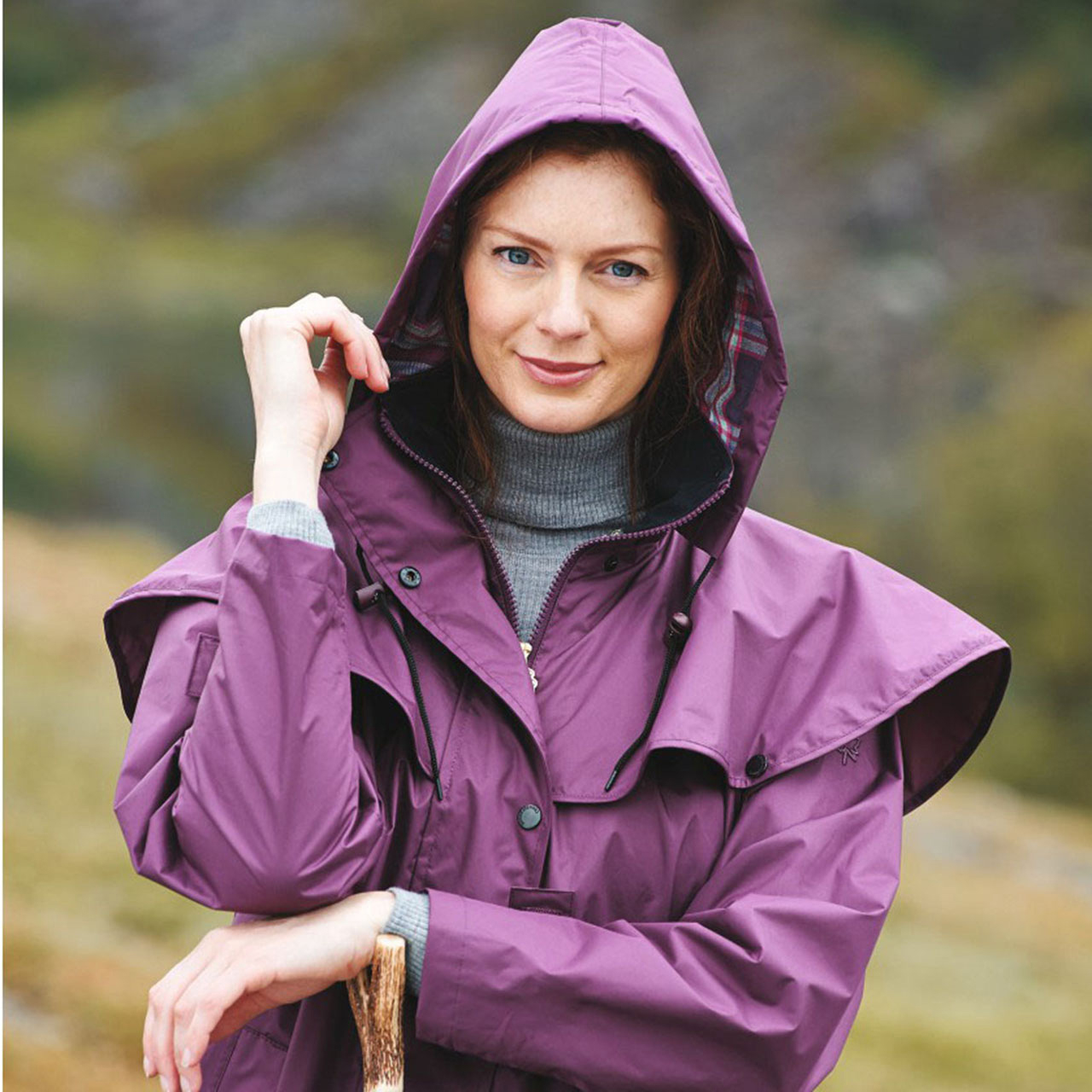 Purple raincoat clearance