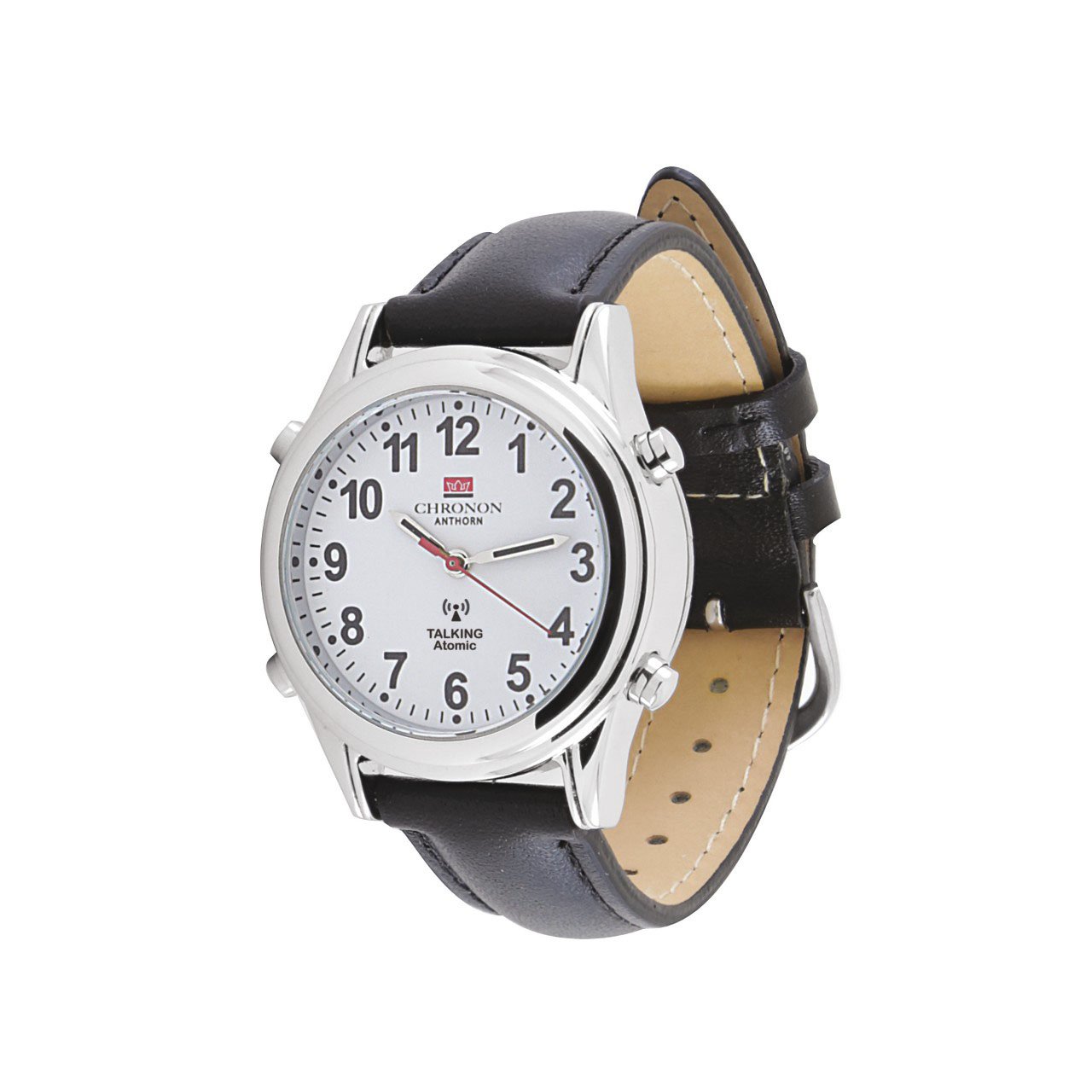 Chronon Atomic Talking Watch with Leather Strap