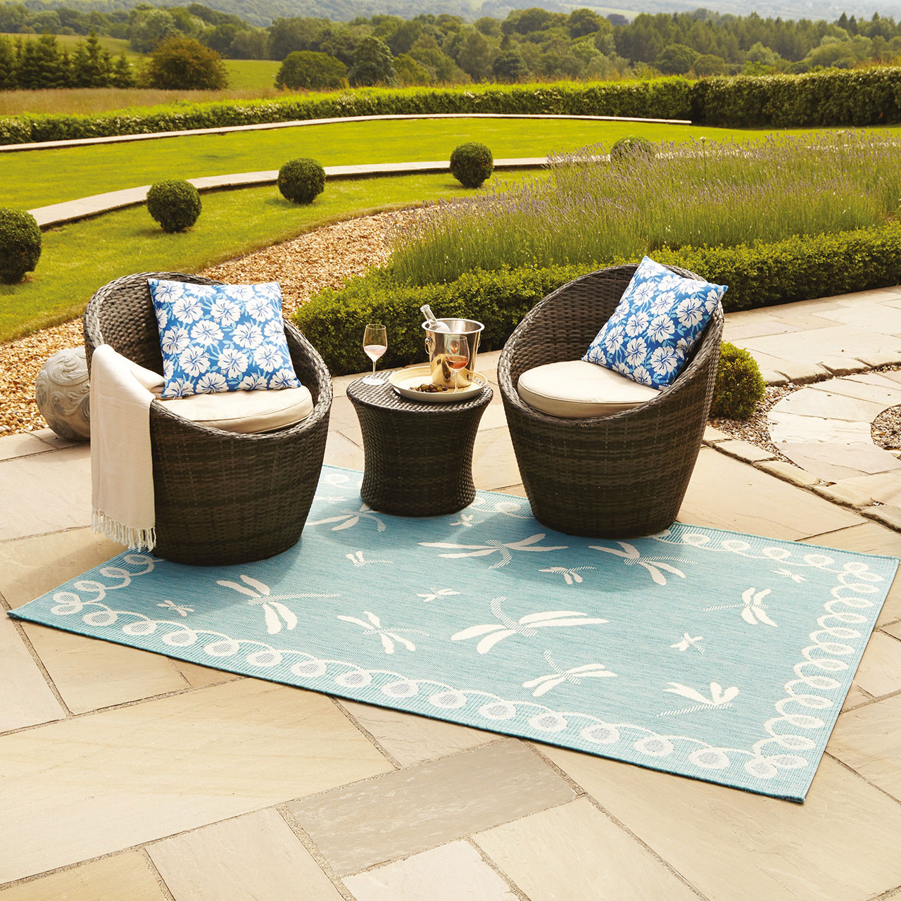 Dragonfly Outdoor Rug