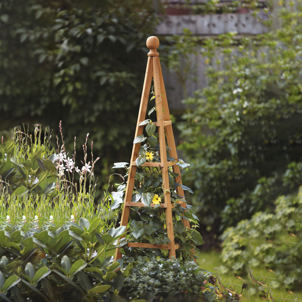 Wooden Garden Obelisk