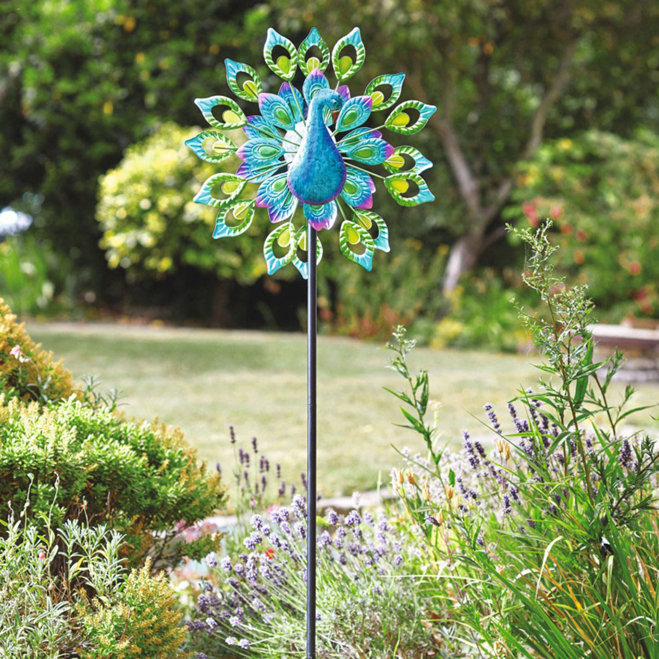 Peacock Solar Wind Spinner
