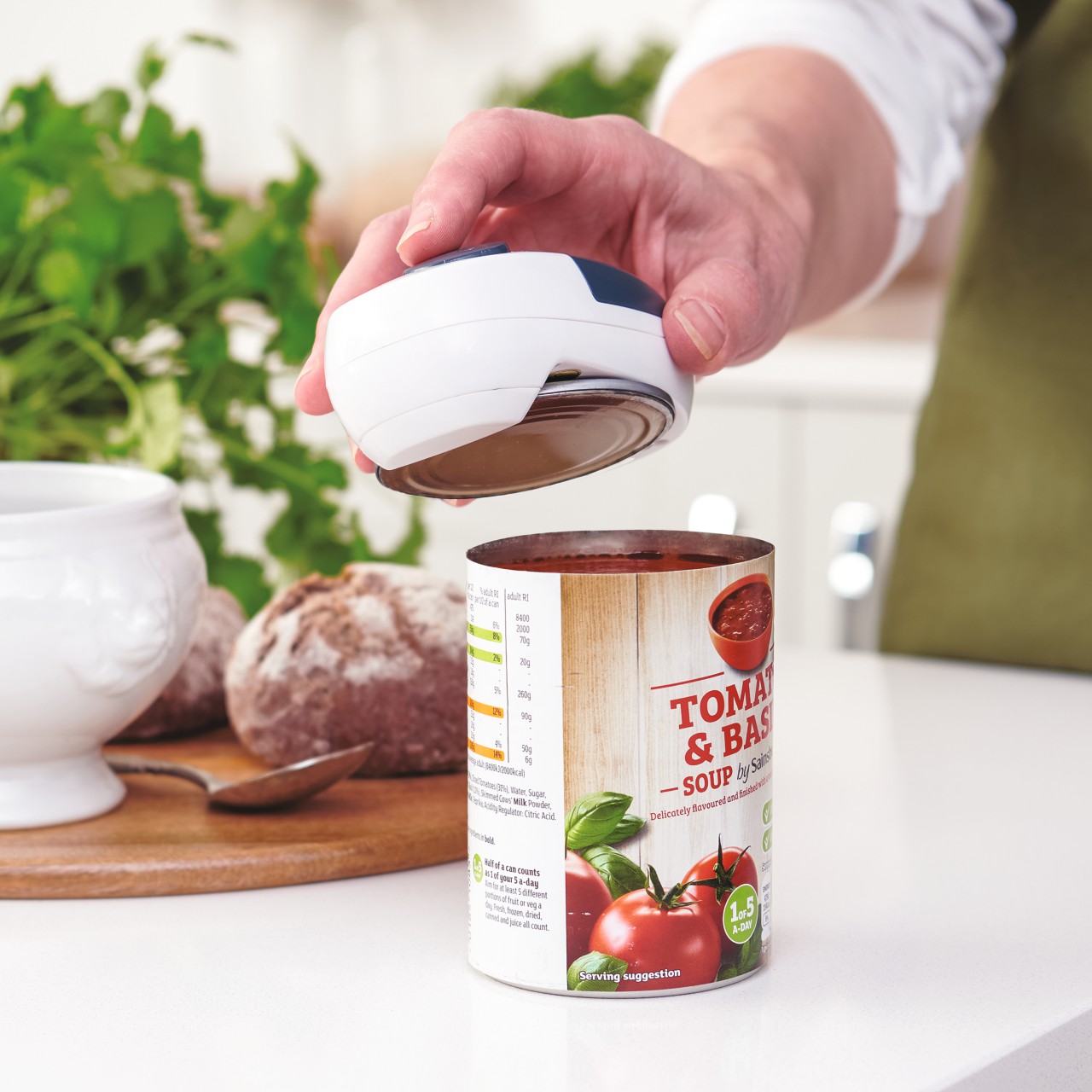 Electric Opener Sharp Edges  Automatic One Touch Jar Opener