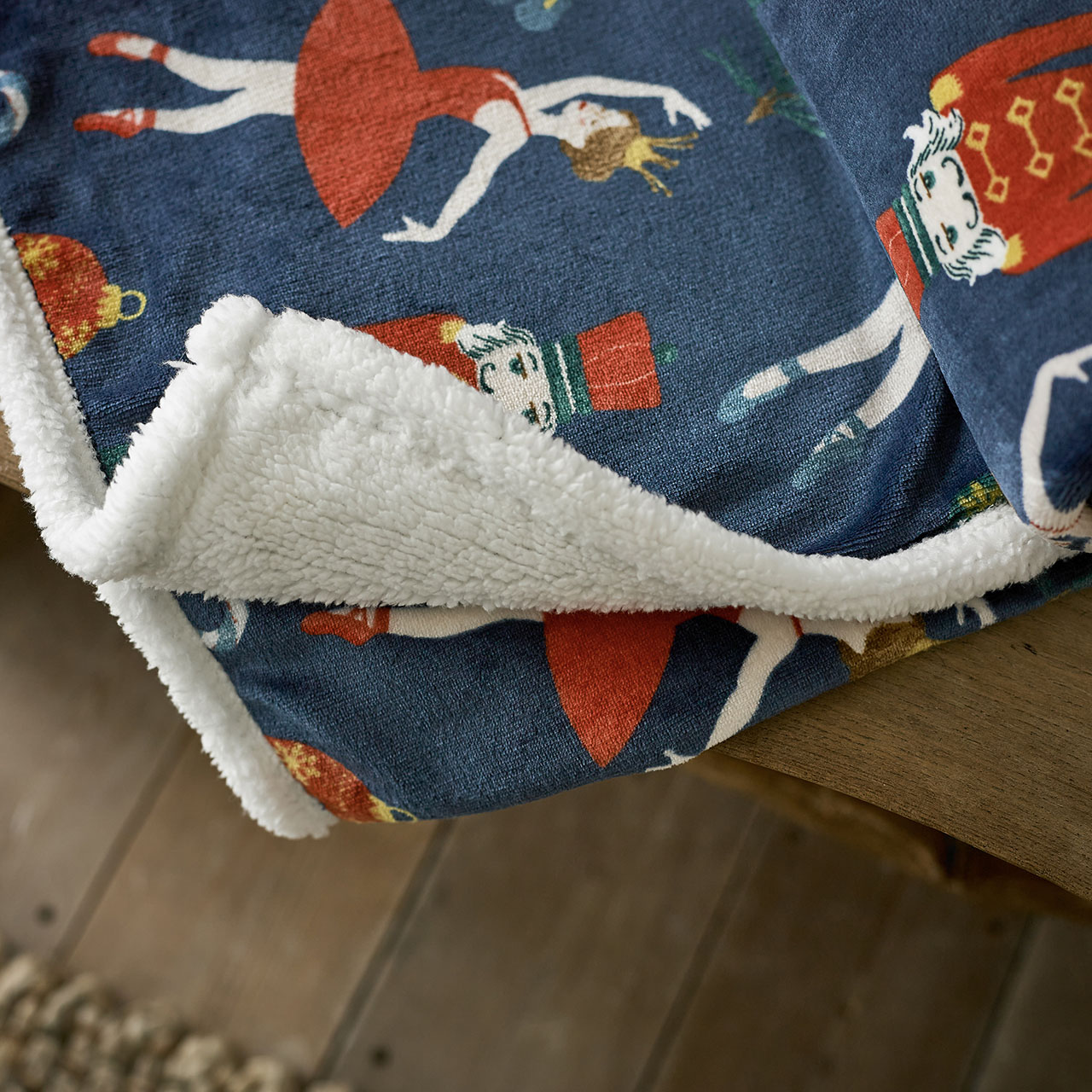 Nutcracker Sherpa Fleece Throw