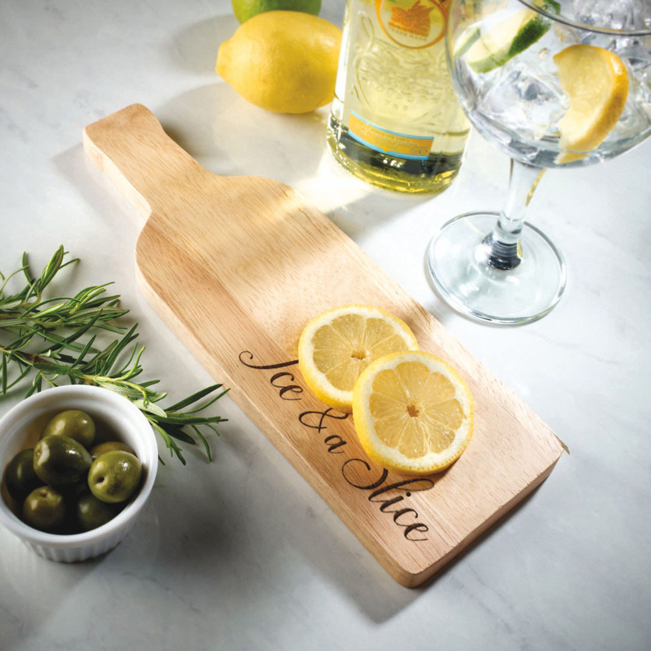 Wooden Bottle Shaped Chopping Board