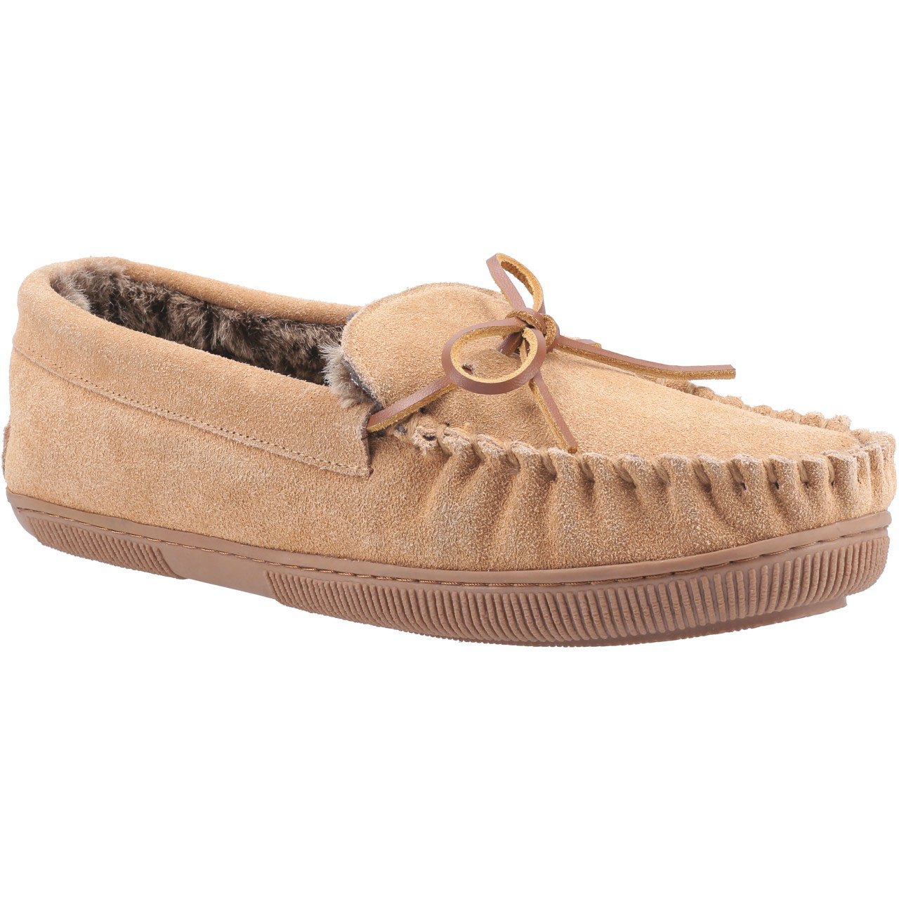 Men's Hush Puppies Suede Moccasin Slippers