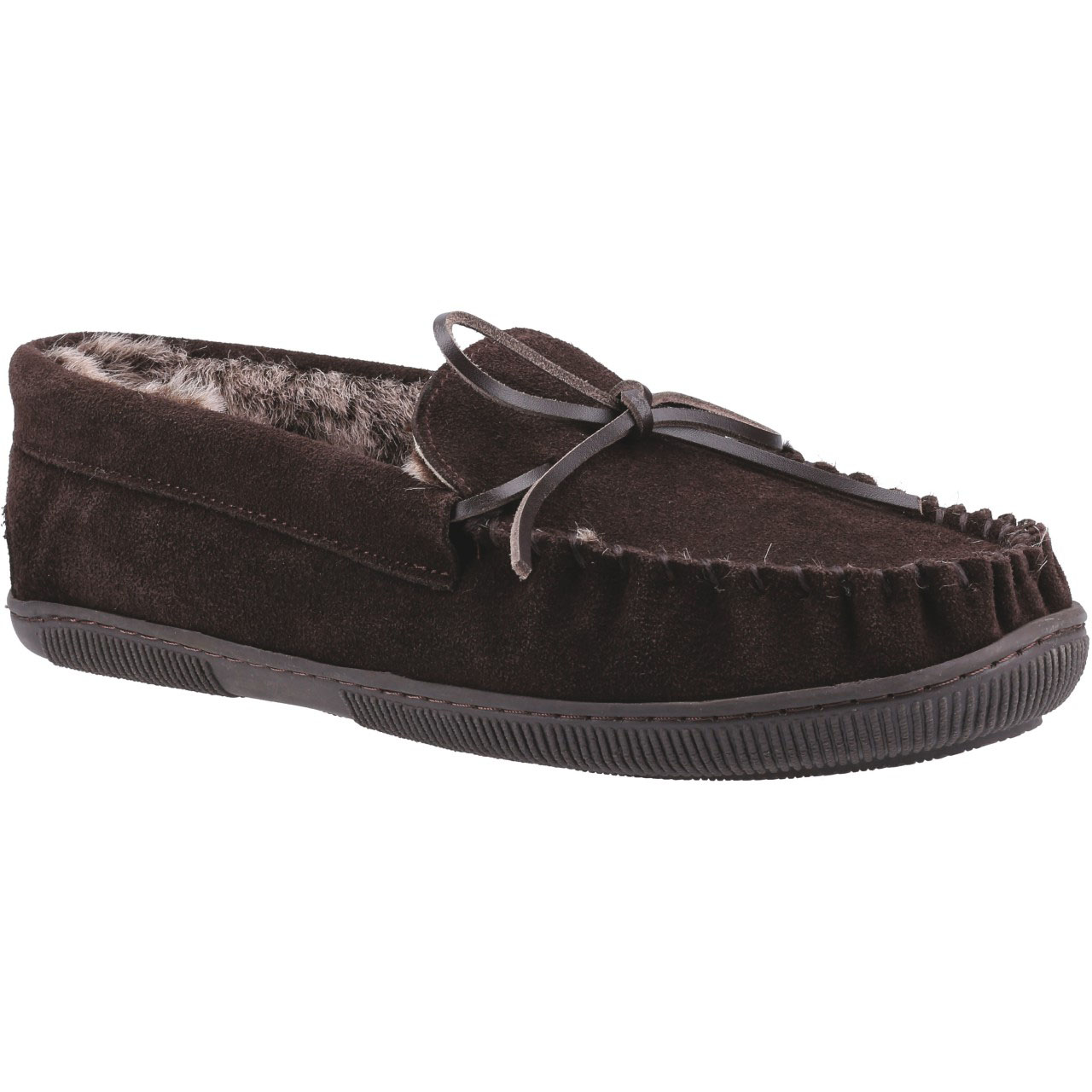 Men's Hush Puppies Suede Moccasin Slippers