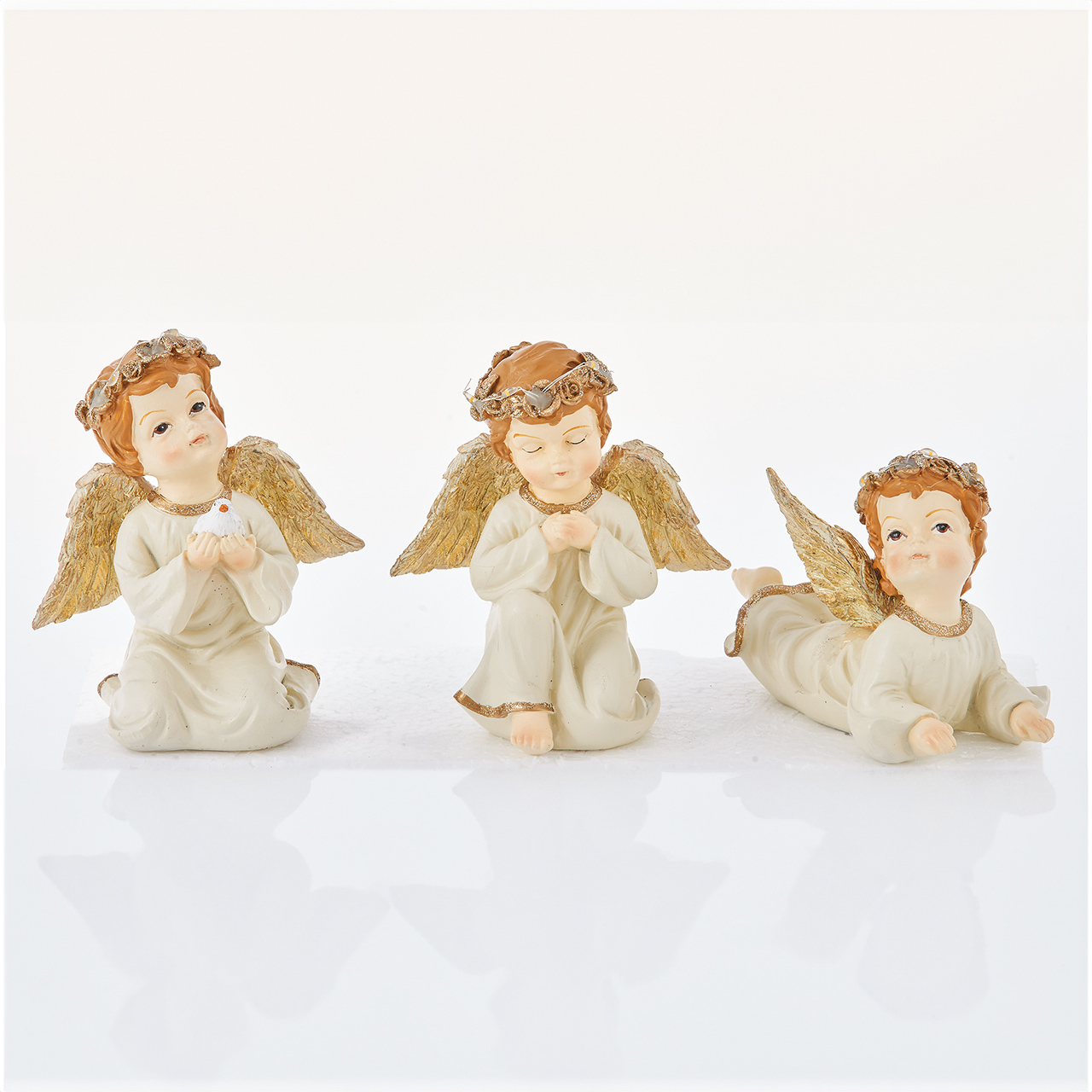 Tabletop LED Angel Decorations - Set of 3