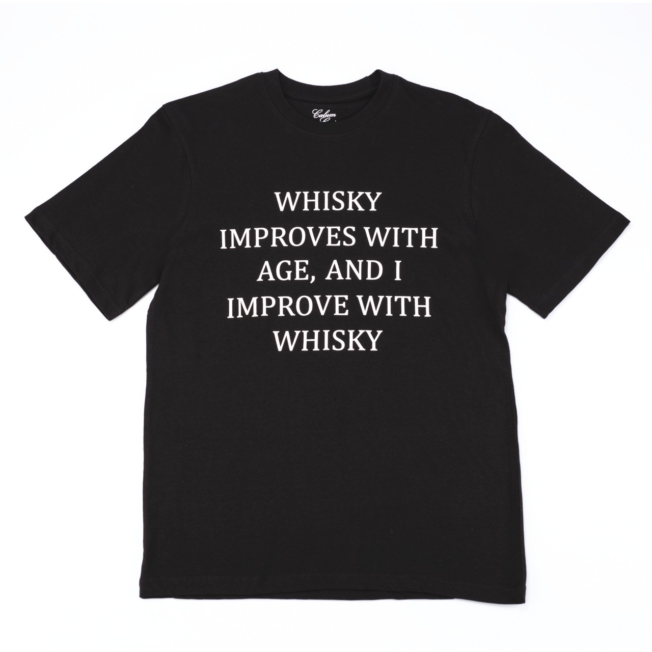 Slogan T-shirt - Whisky Improves with Age