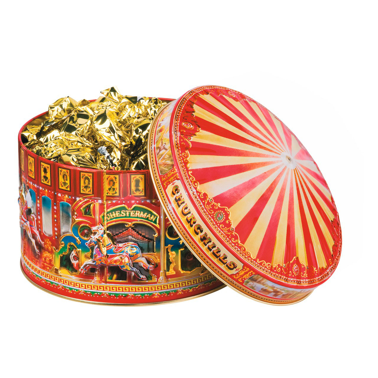 Victorian Carousel English Toffee Tin