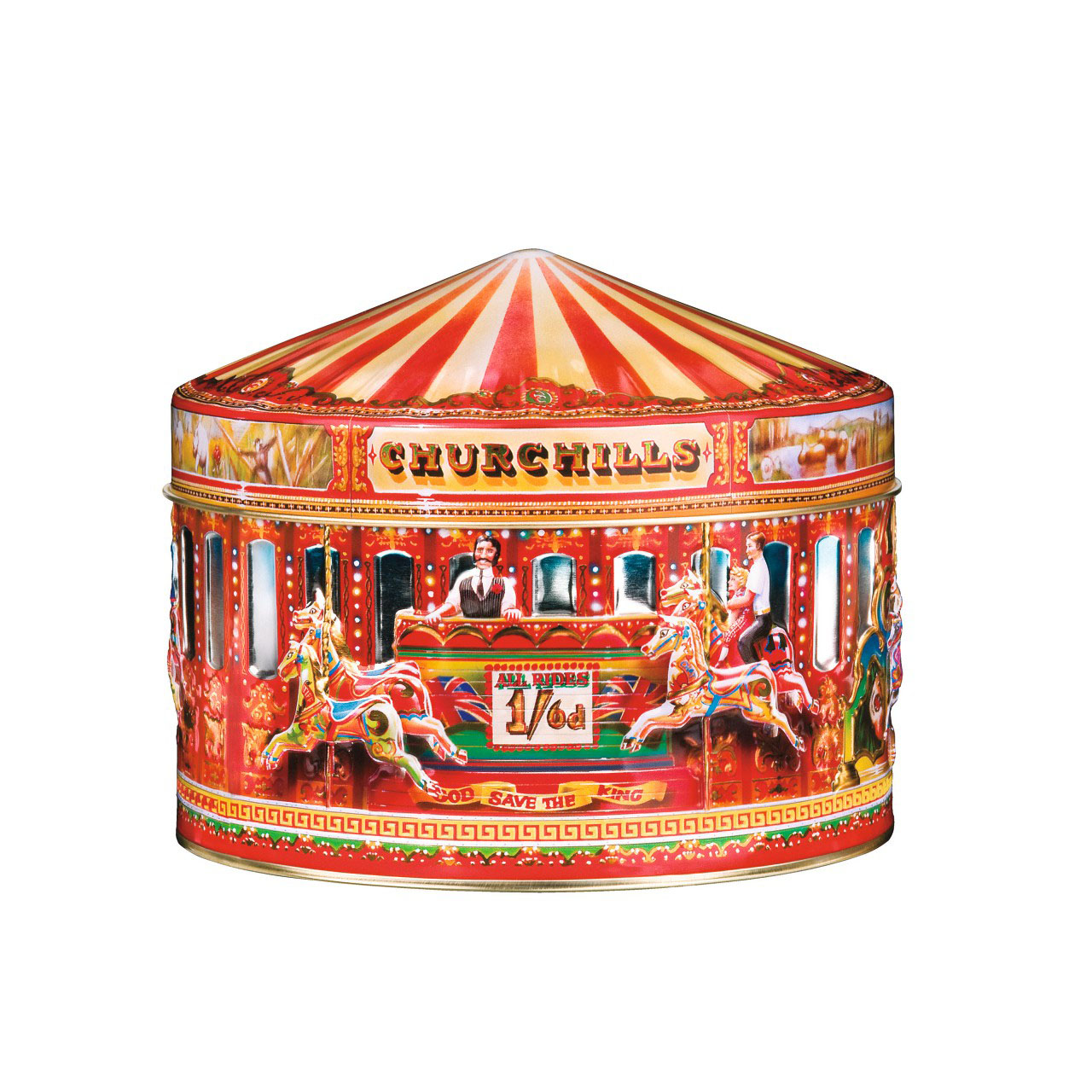 Victorian Carousel English Toffee Tin