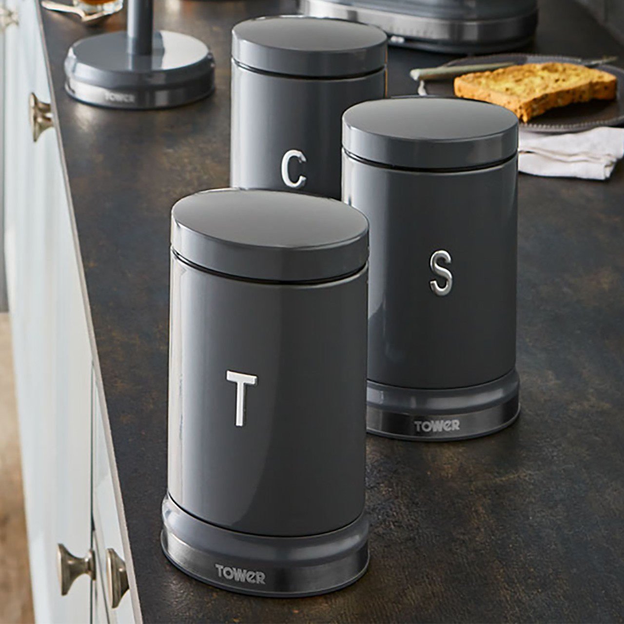 Tower Belle Kitchen Storage Canisters - Set of 3