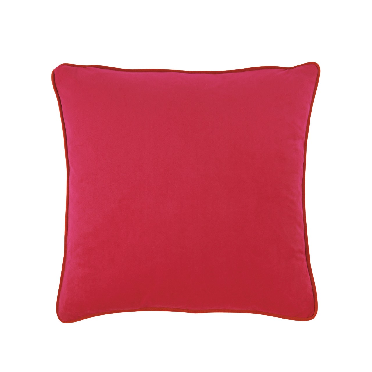 Velvet Scatter Cushion with Contrast Piping