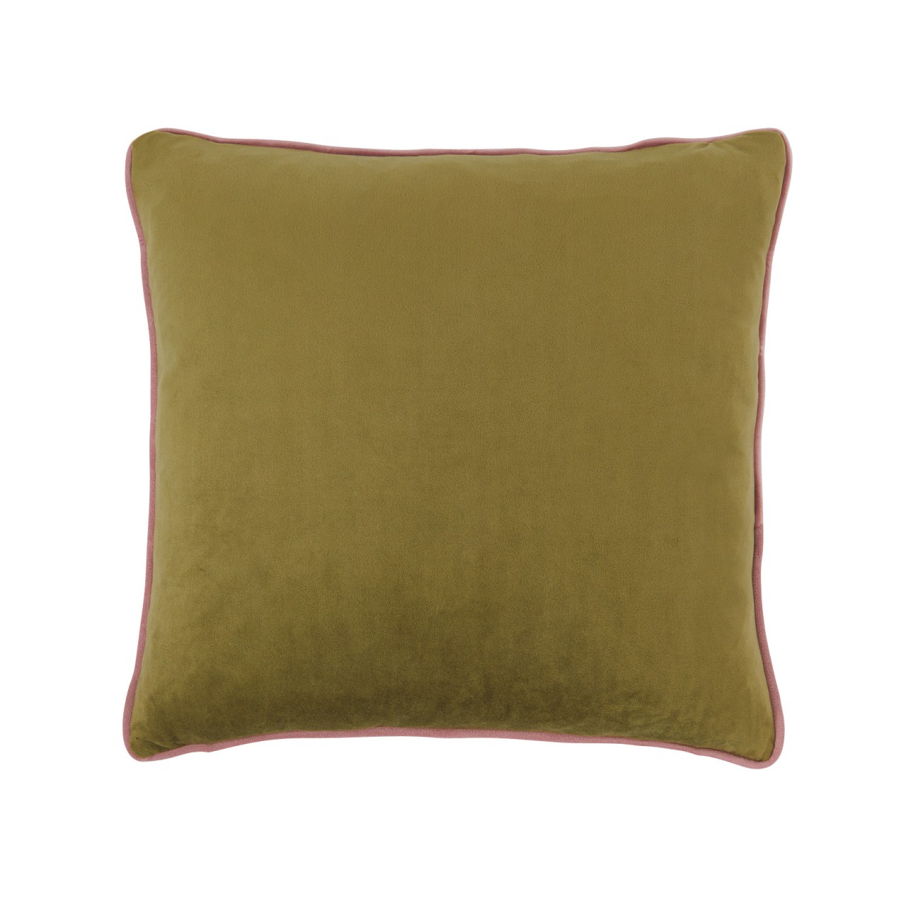 Velvet Scatter Cushion with Contrast Piping