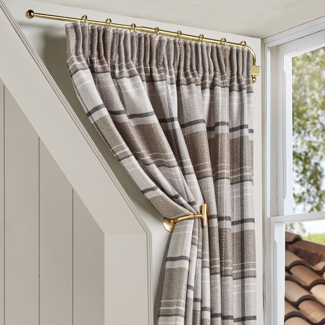 Crystal Finial | Dormer Window Curtain Rail | Pure Collection