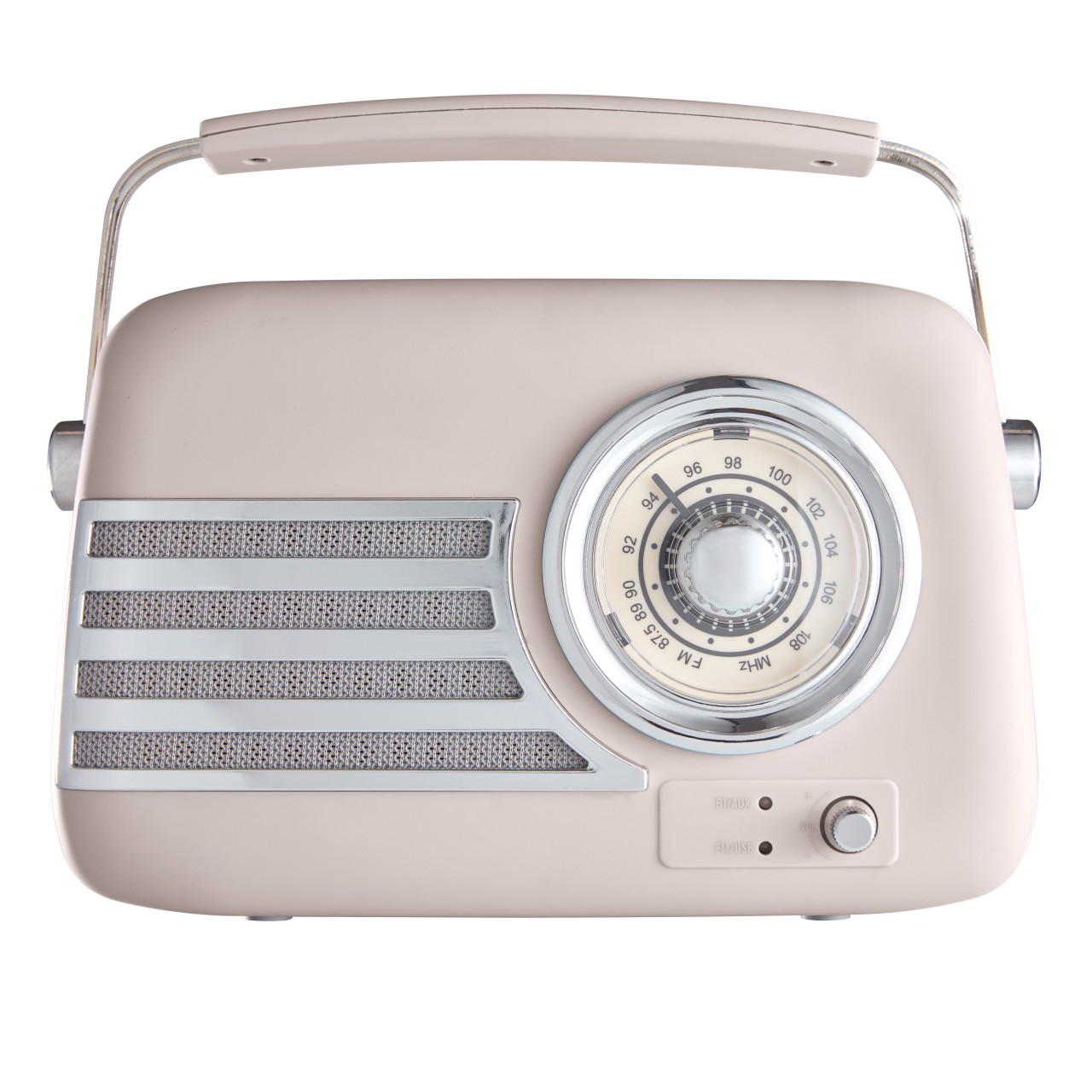 Taupe, Vintage Bluetooth Rechargeable Radio