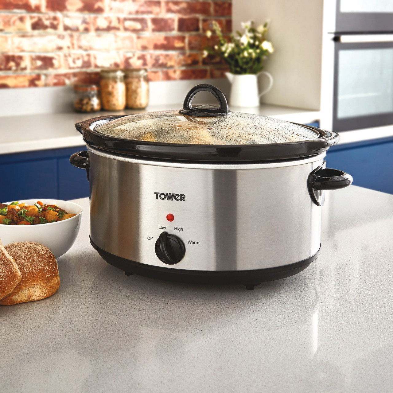 Tower Stainless Steel Slow Cooker