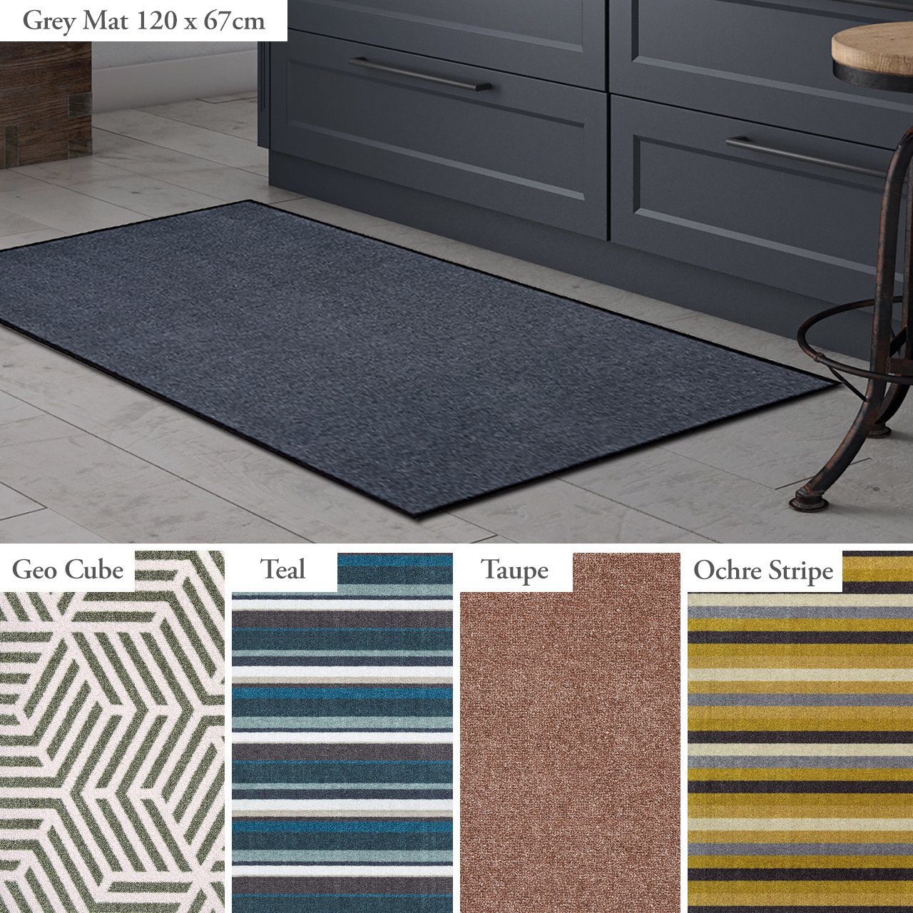 120 x 67cm Washable Mats Scott's of Stow