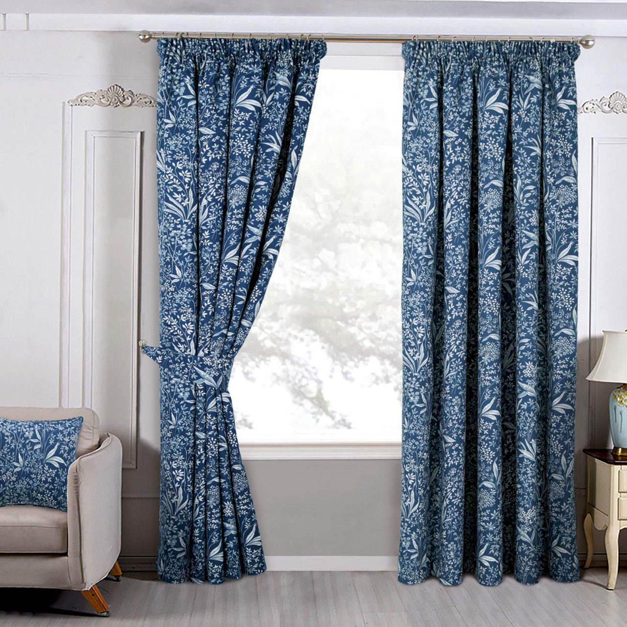Darcy Lined Pencil Pleat Curtains