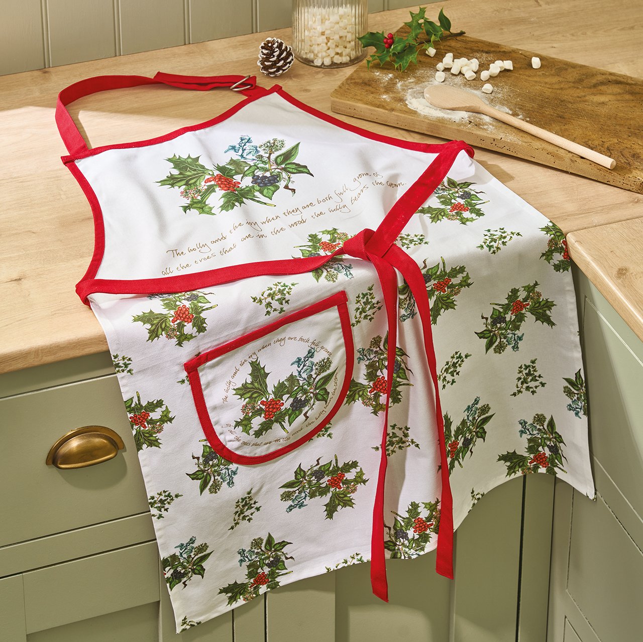 Holly and Ivy Apron