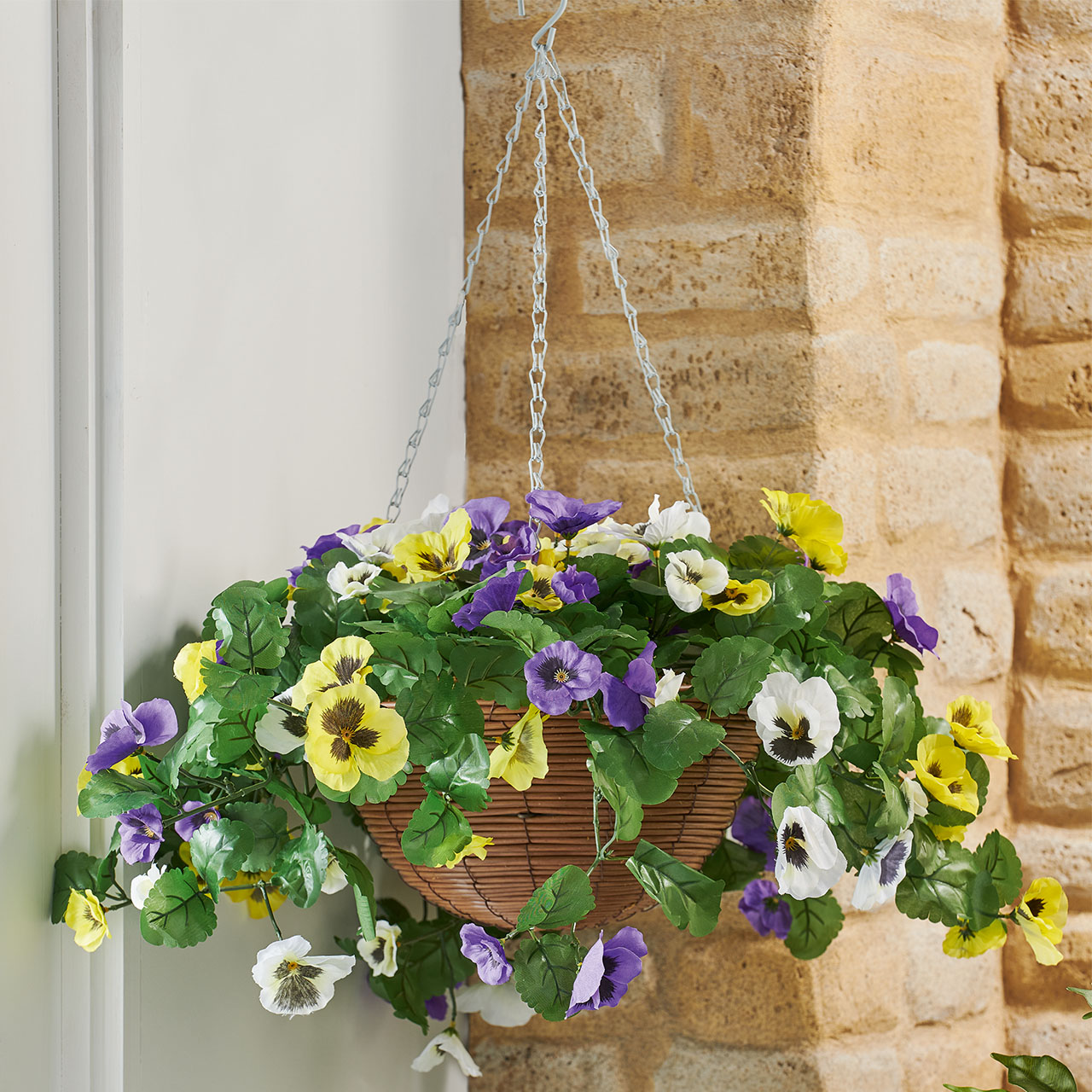 Regal Faux Flower Hanging Basket