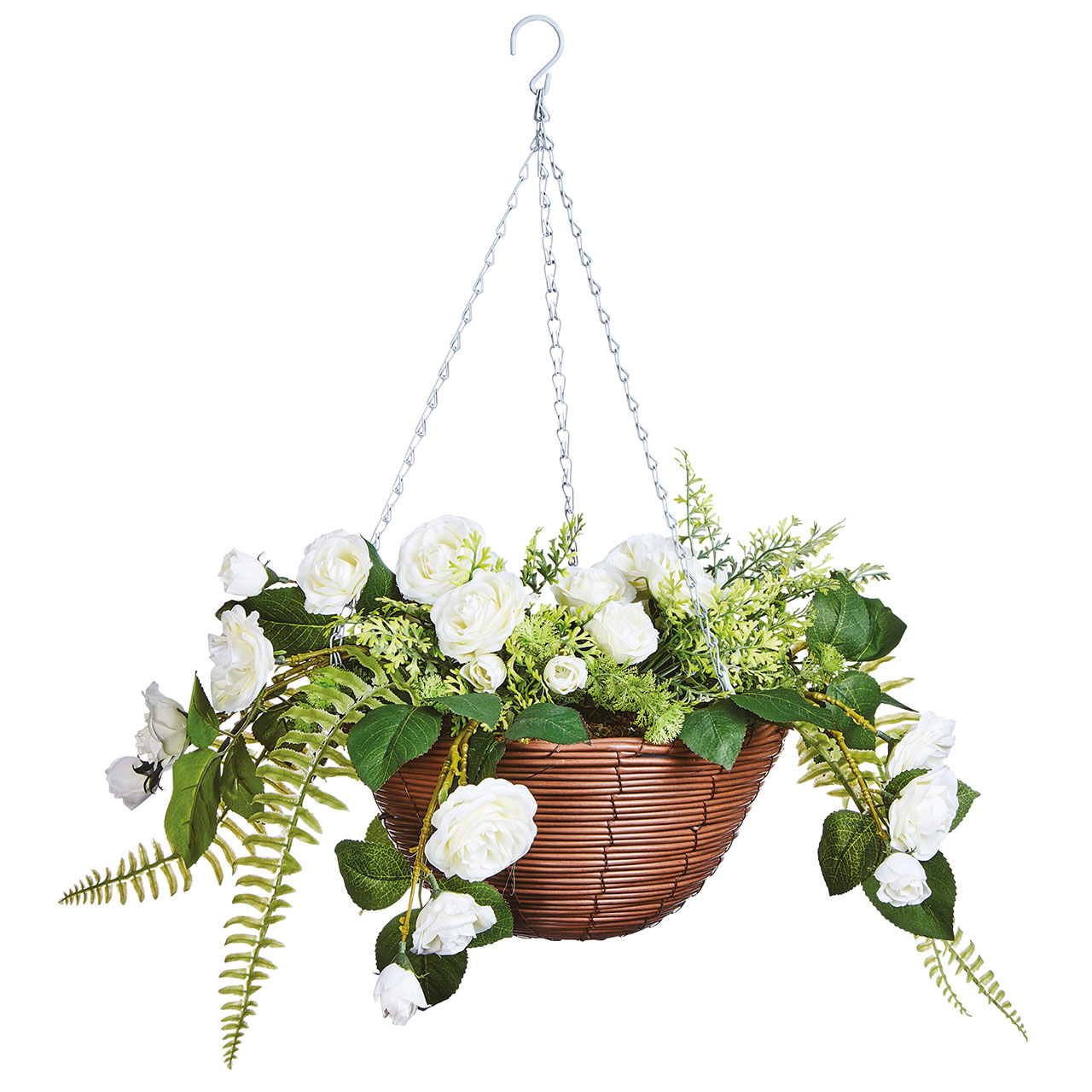 Regal Faux Flower Hanging Basket