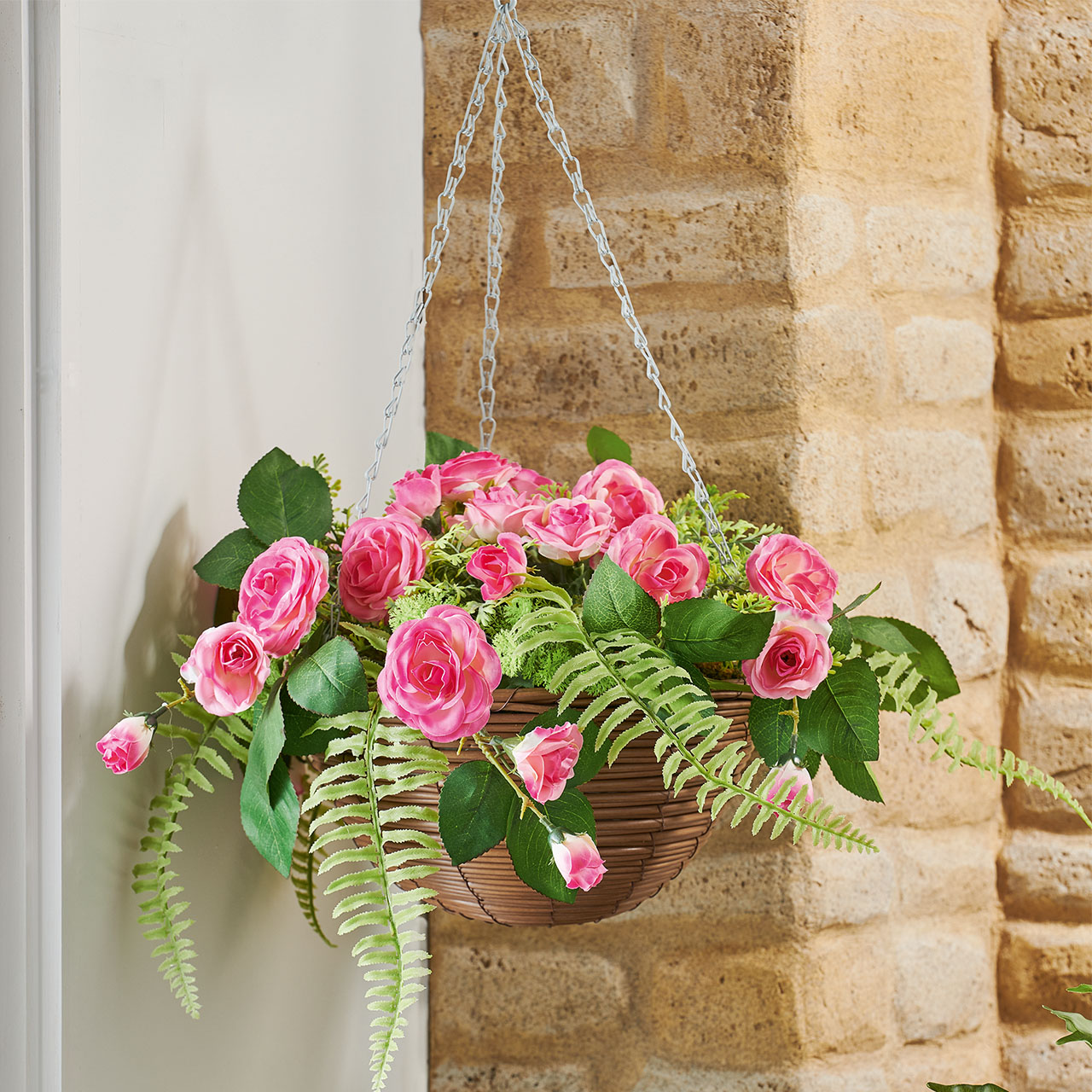 Regal Faux Flower Hanging Basket