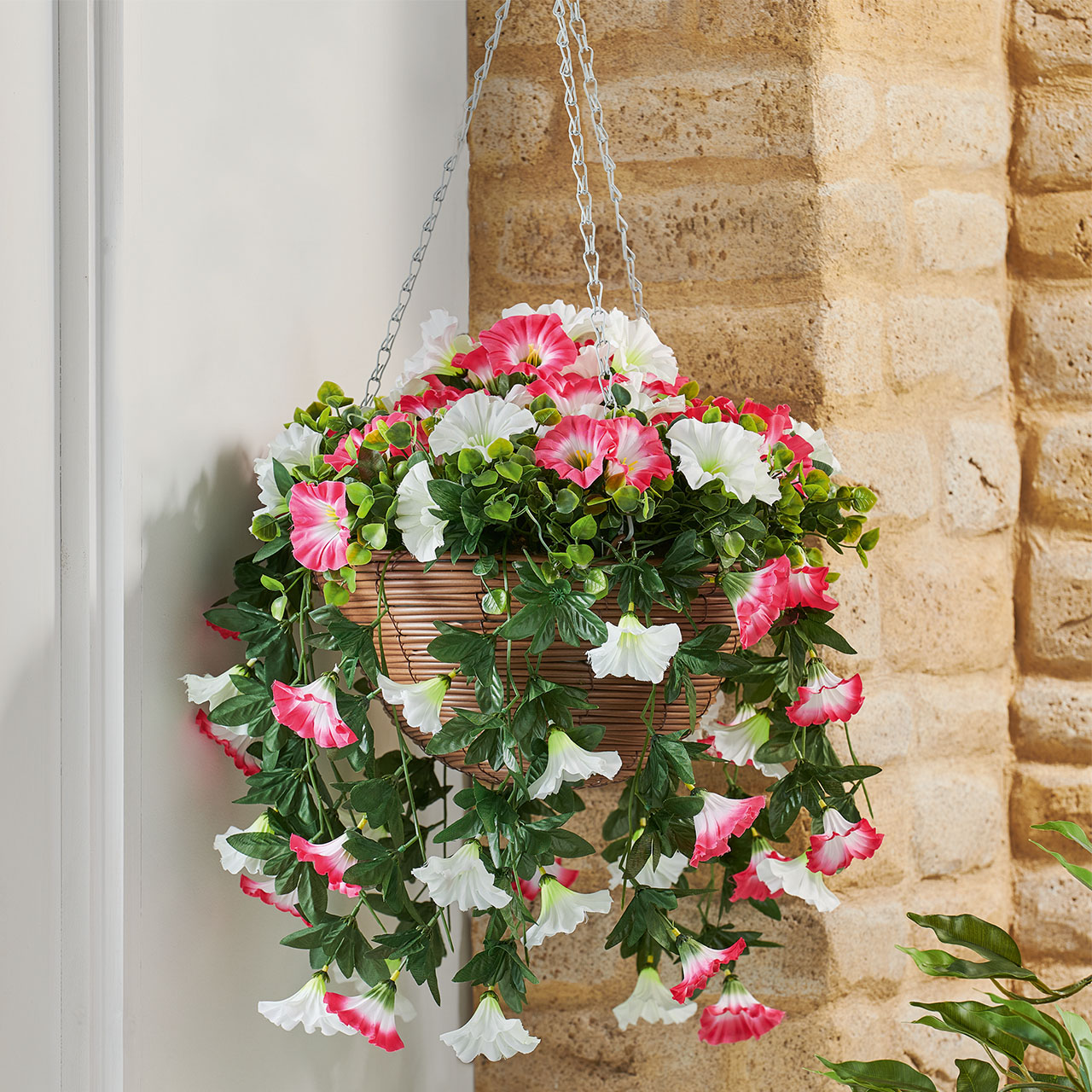 Regal Faux Flower Hanging Basket