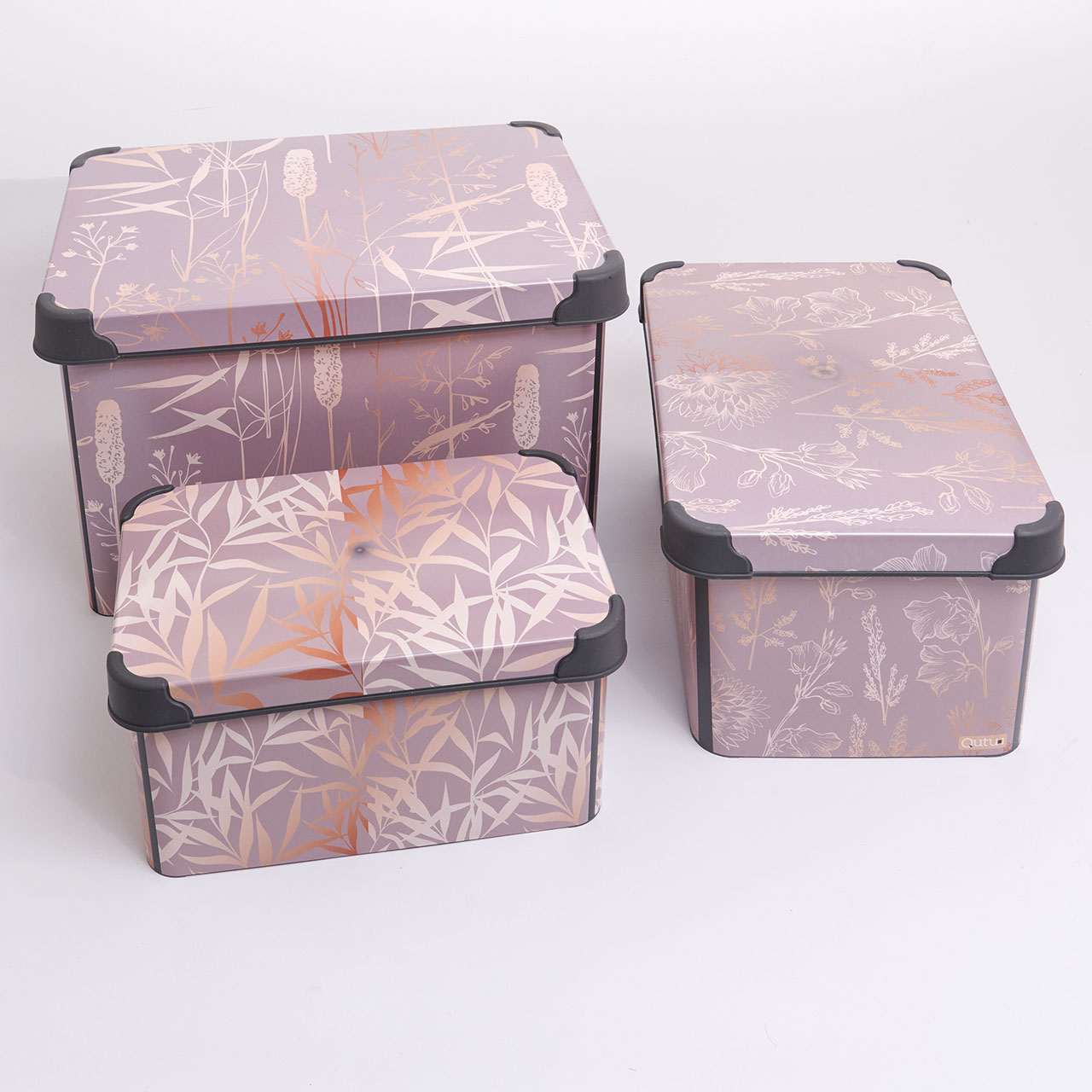 Printed Nesting Storage Boxes - Set of 3