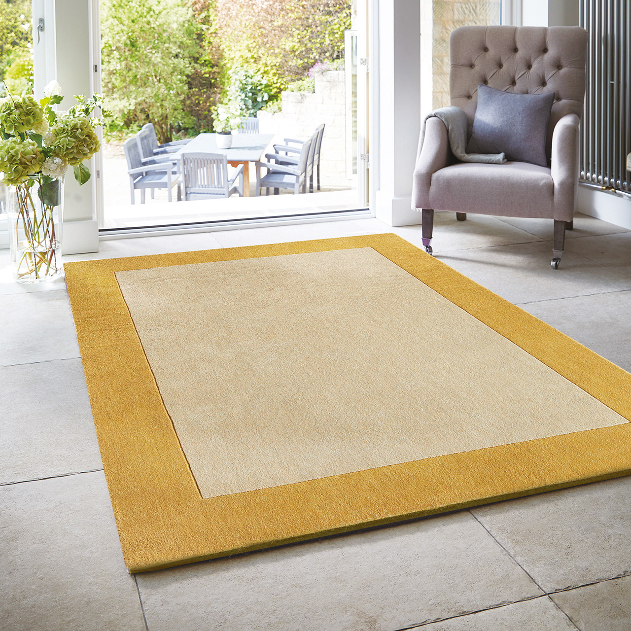 Borders Pure Wool Rug