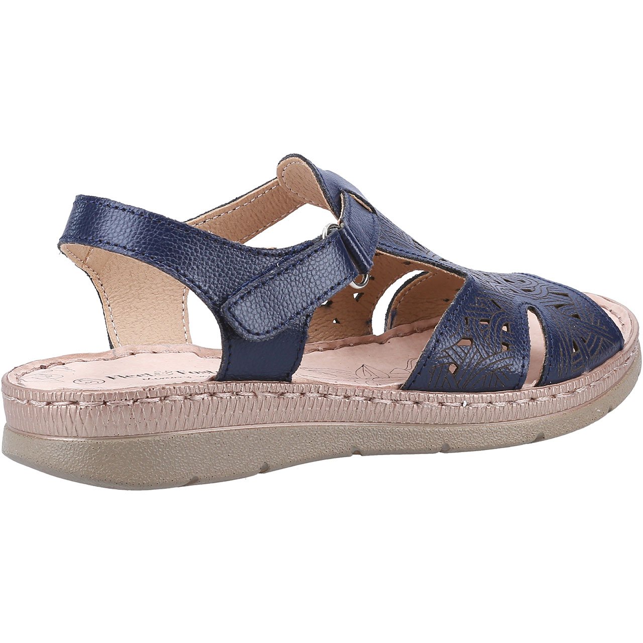 Navy leather best sale sandals ladies