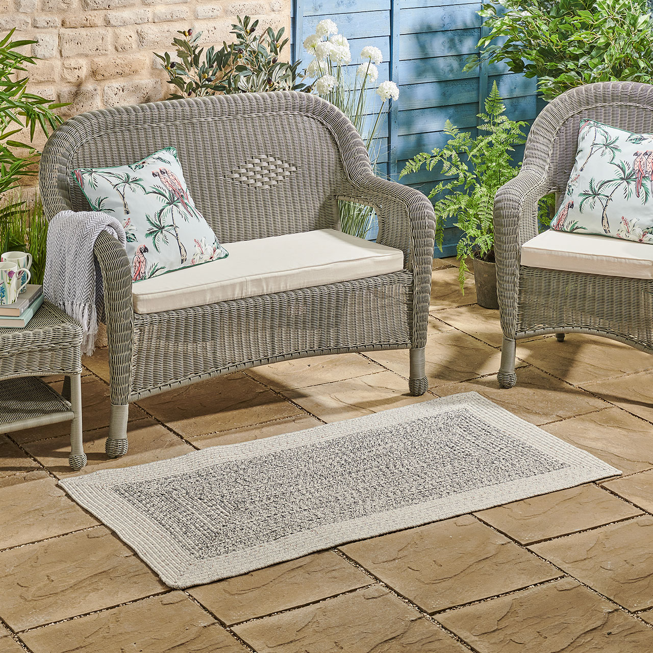 120cm dia. Faux Jute Indoor/Outdoor Rug Scott's of Stow