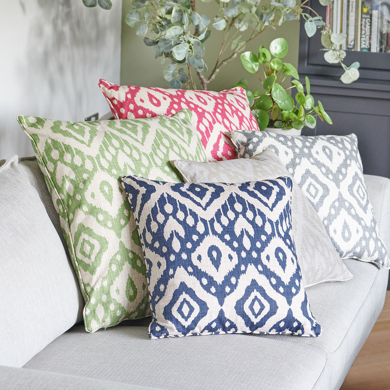 Ikat Inspired Scatter Cushion