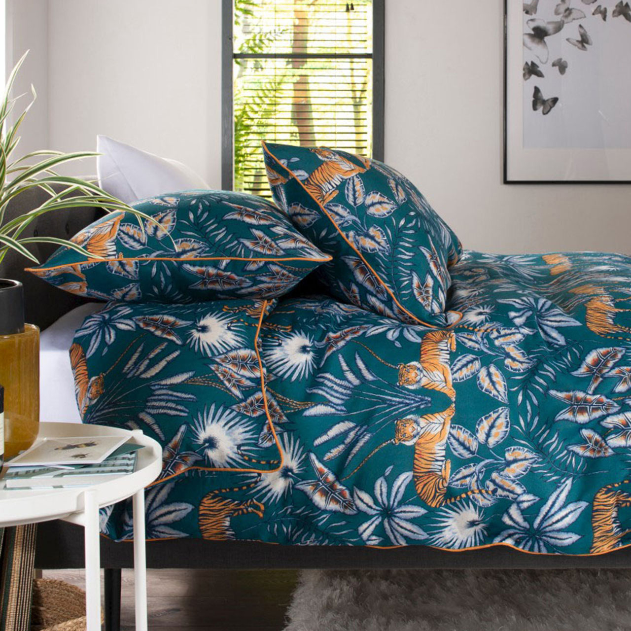 Teal Jungle Duvet Set