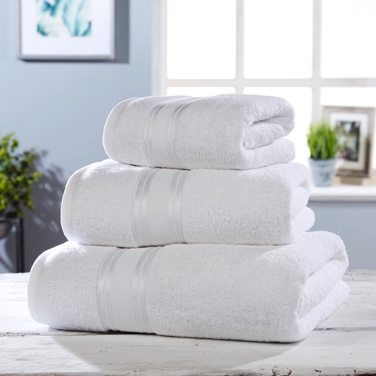 Plain hand online towels