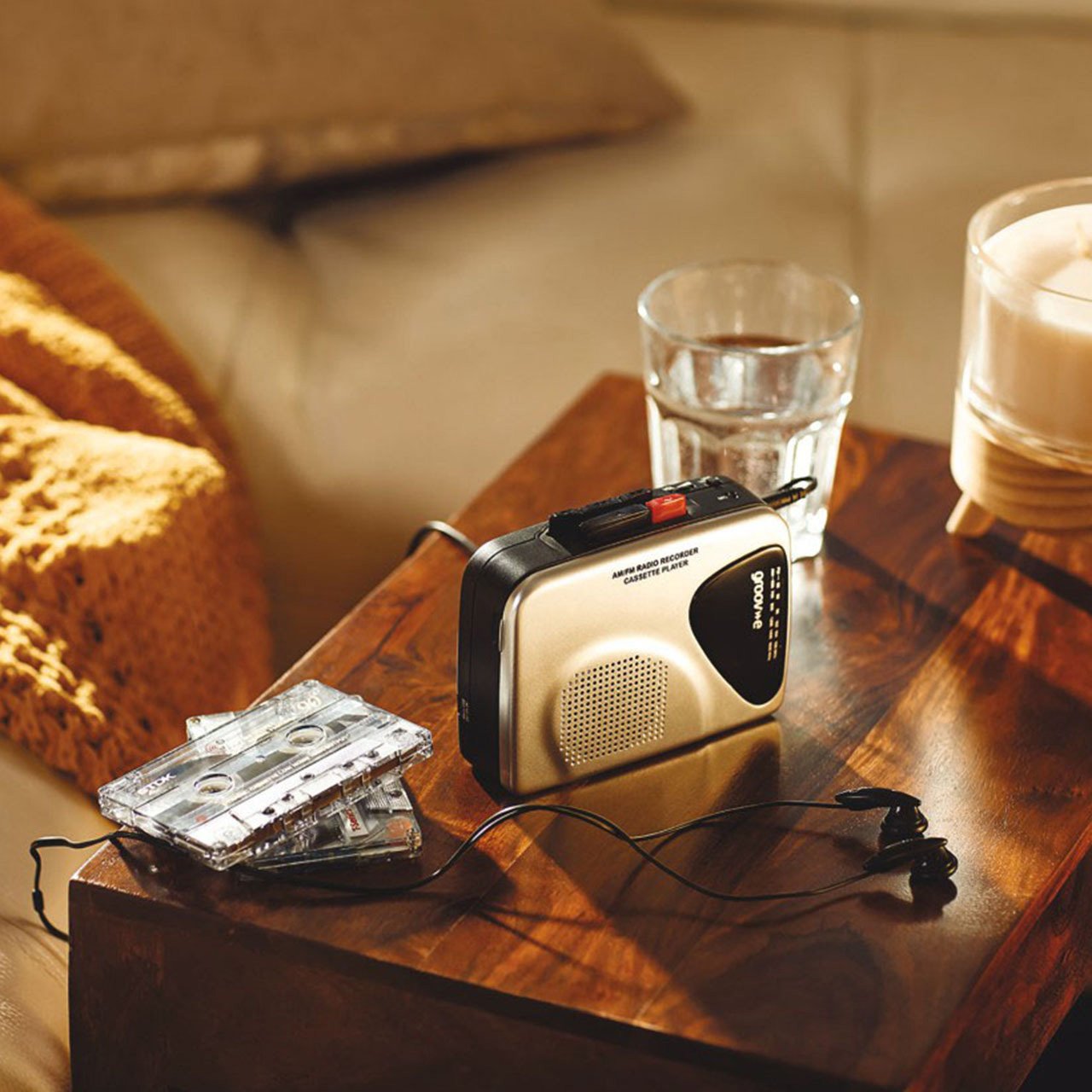 Personal Cassette Player and Recorder With Radio