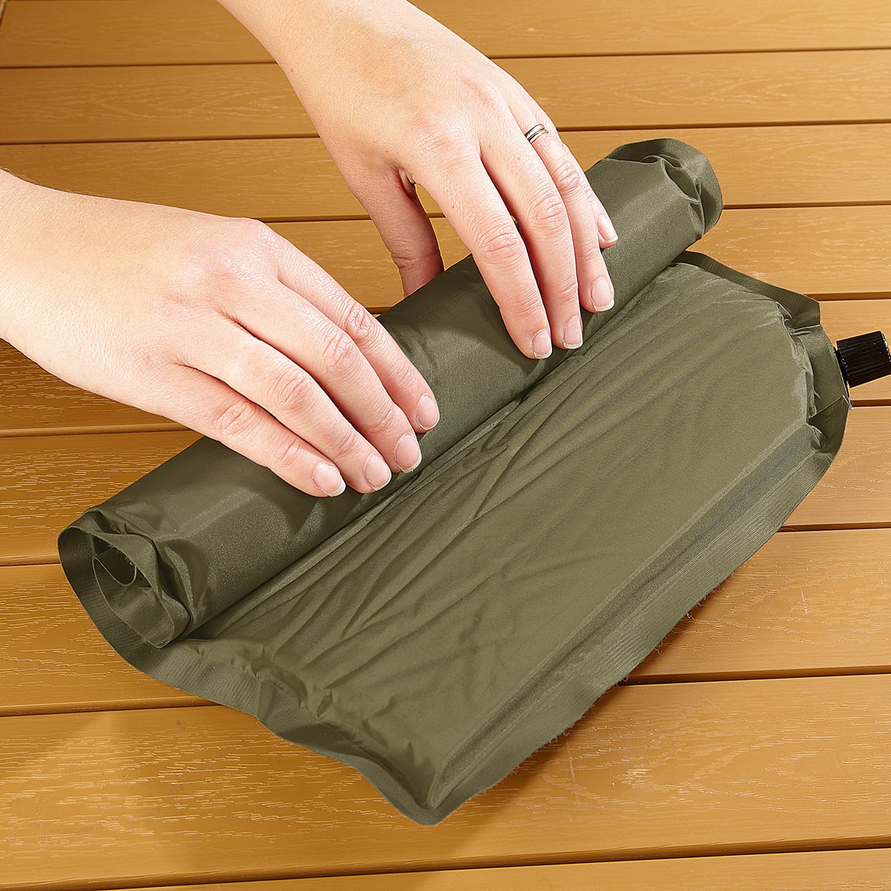 Portable Self-inflating Cushion