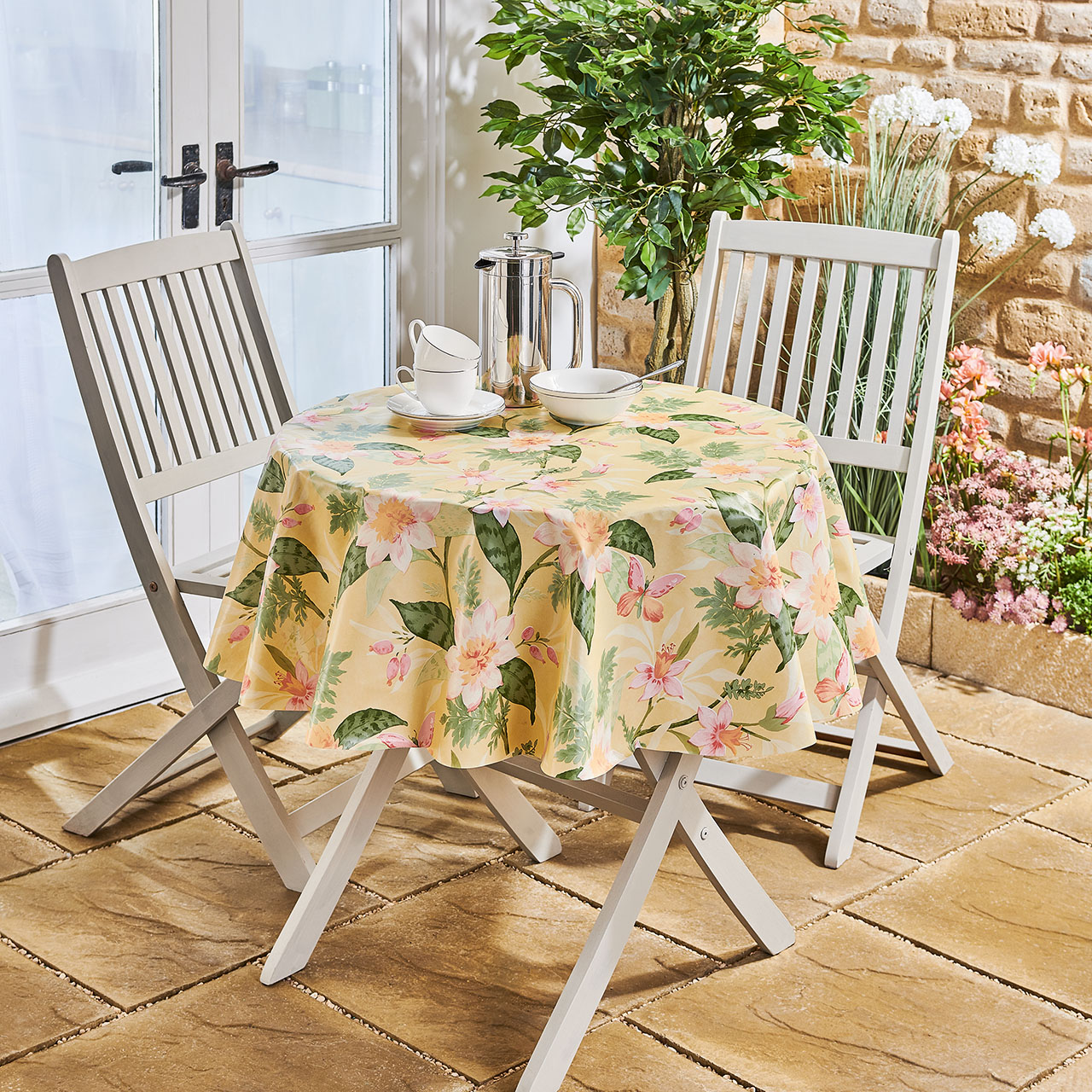 Poppy Outdoor PVC Tablecloths Scott's of Stow