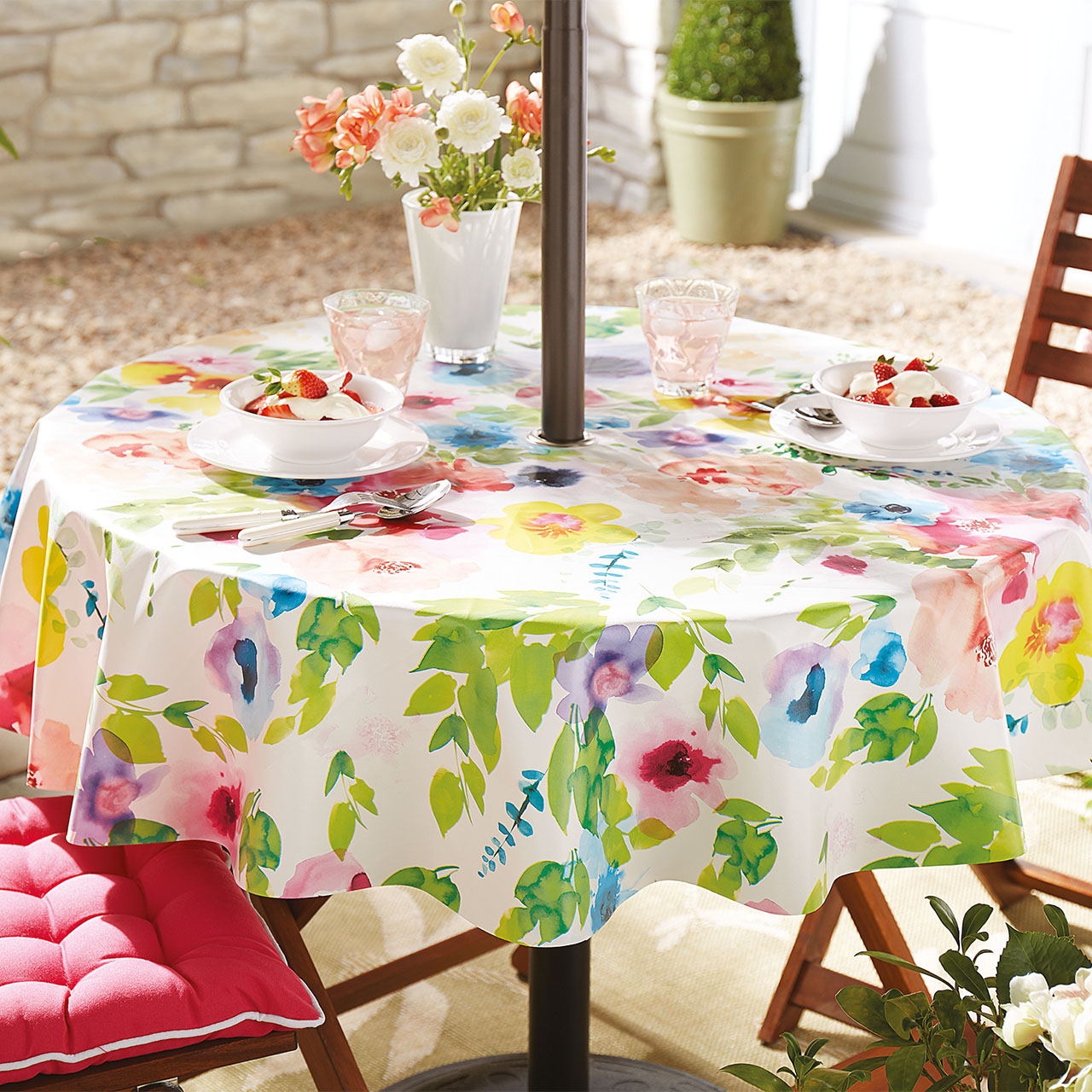 Poppy Outdoor PVC Tablecloths Scott's of Stow