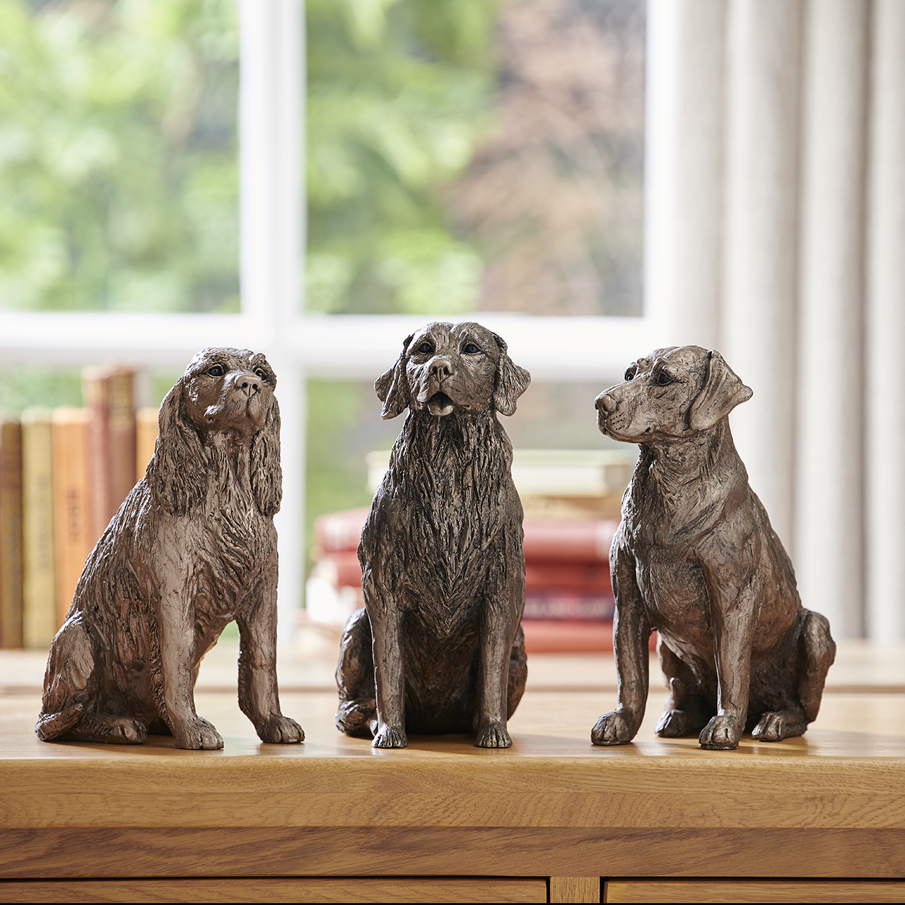 Frith Bronze Dog Statues