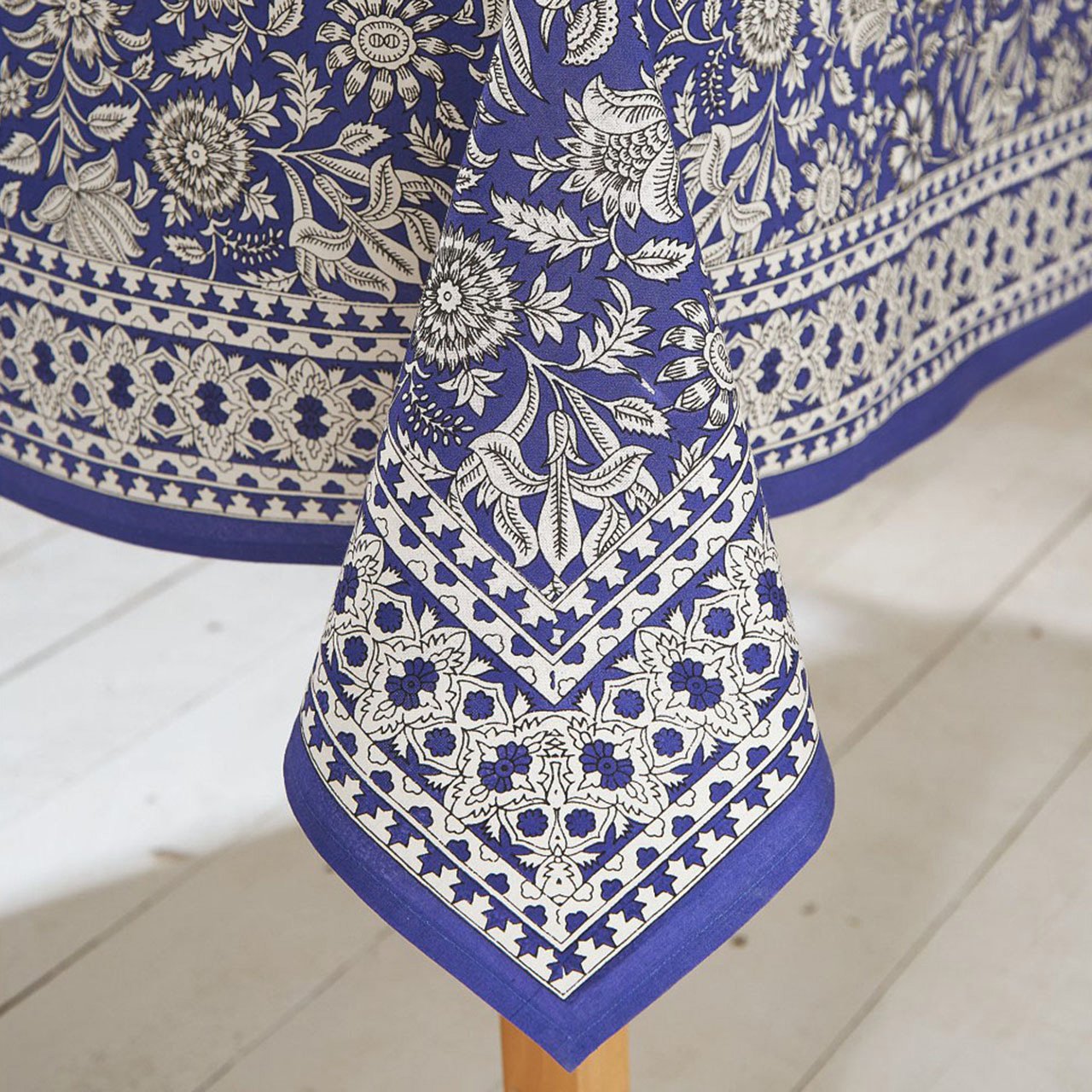 Traditional Indian Hand Printed Tablecloth