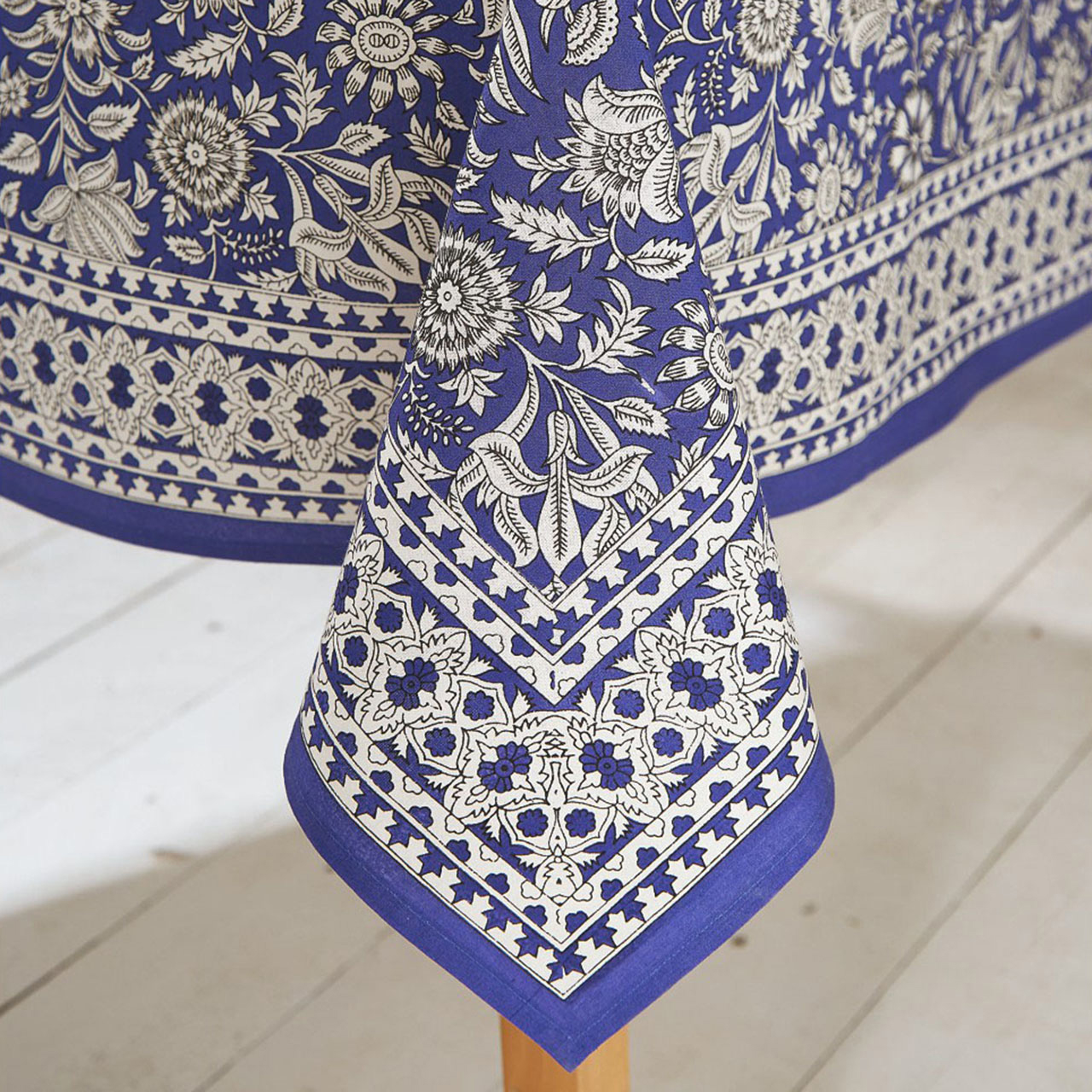 Traditional Indian Hand Printed Tablecloth