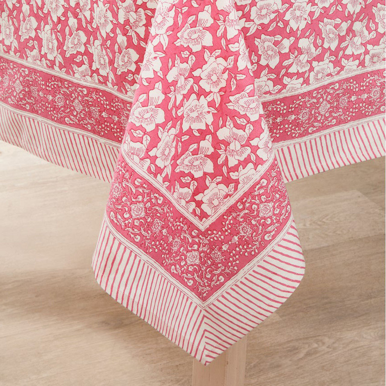 Traditional Indian Hand Printed Tablecloth