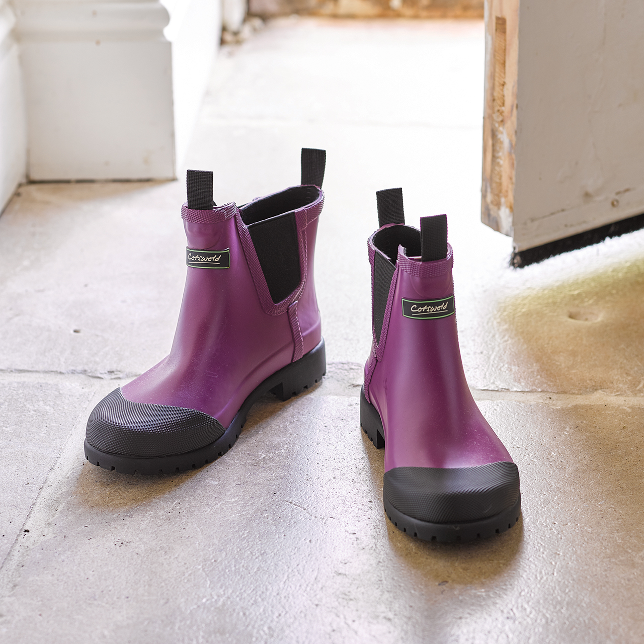 Purple short boots best sale