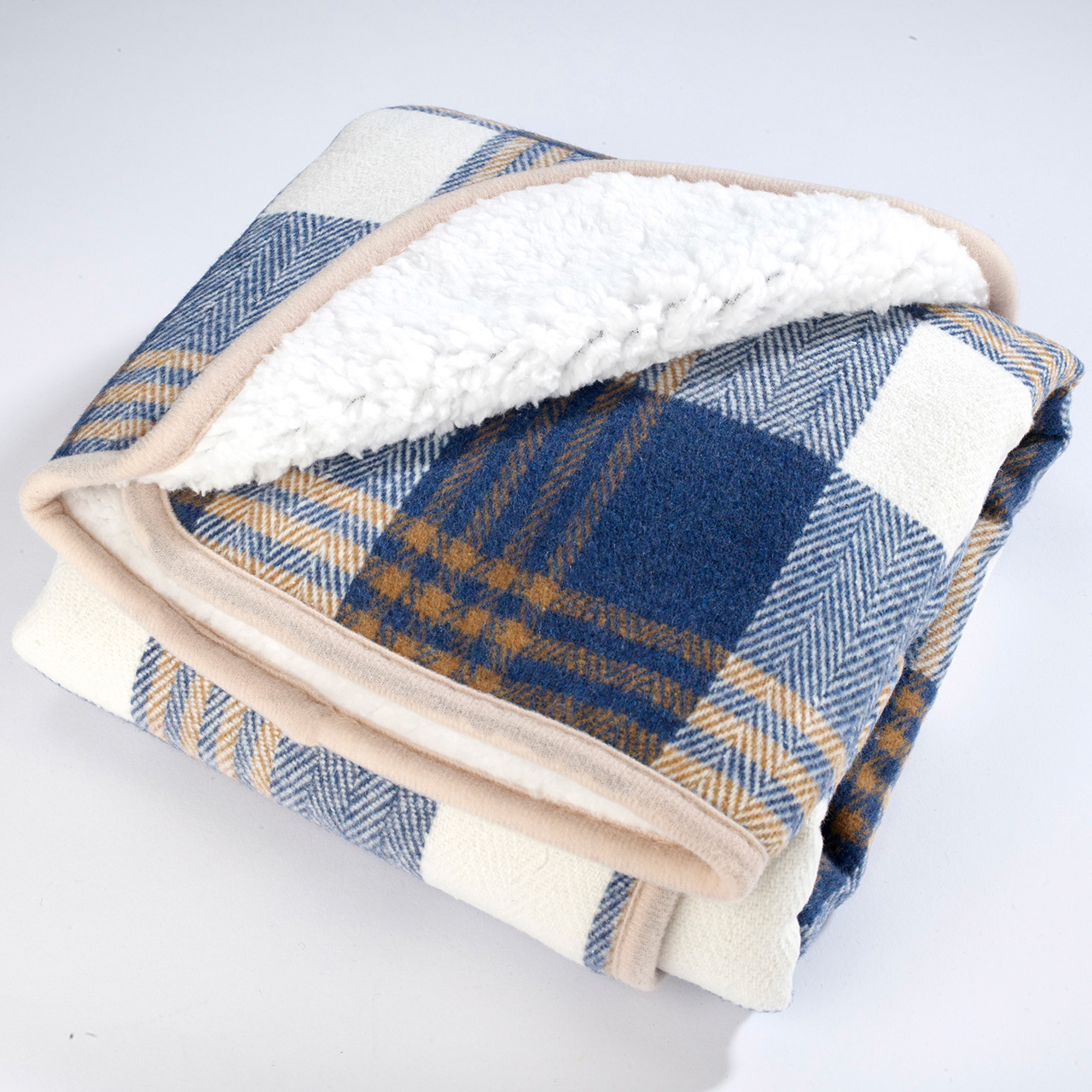 Tartan Check Fleece Lap Blanket